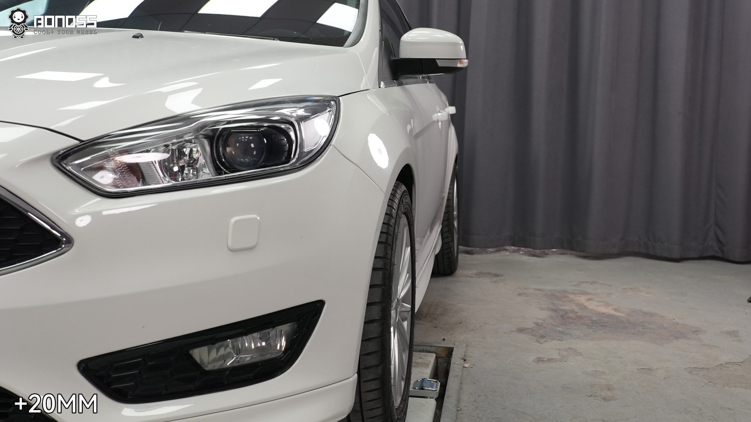 BONOSS Forged Active Cooling 2018 Ford Focus Wheel Spacers Front 20mm Rear 25mm Before and After (3)