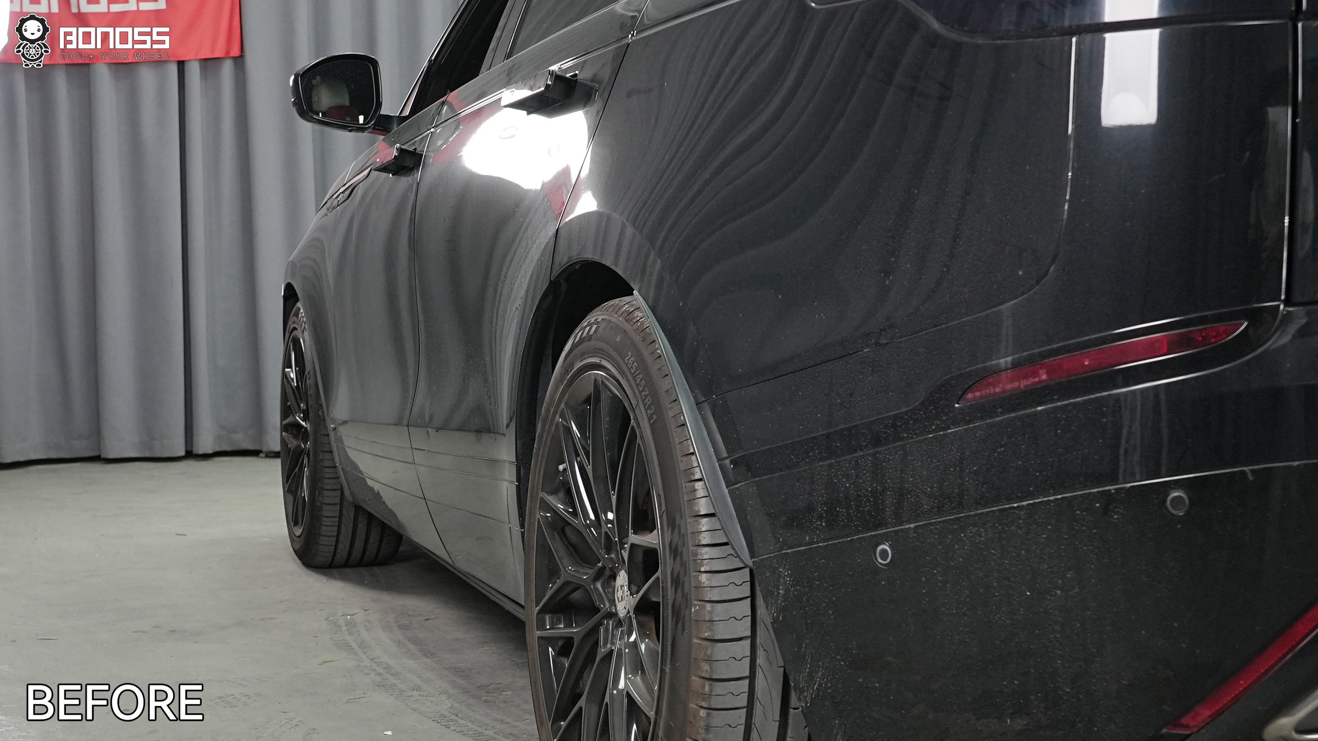 BONOSS Forged Active Cooling 2018 Land Rover Range Rover Velar Wheel Spacers Front 15mm Rear 20mm Before and After (10)