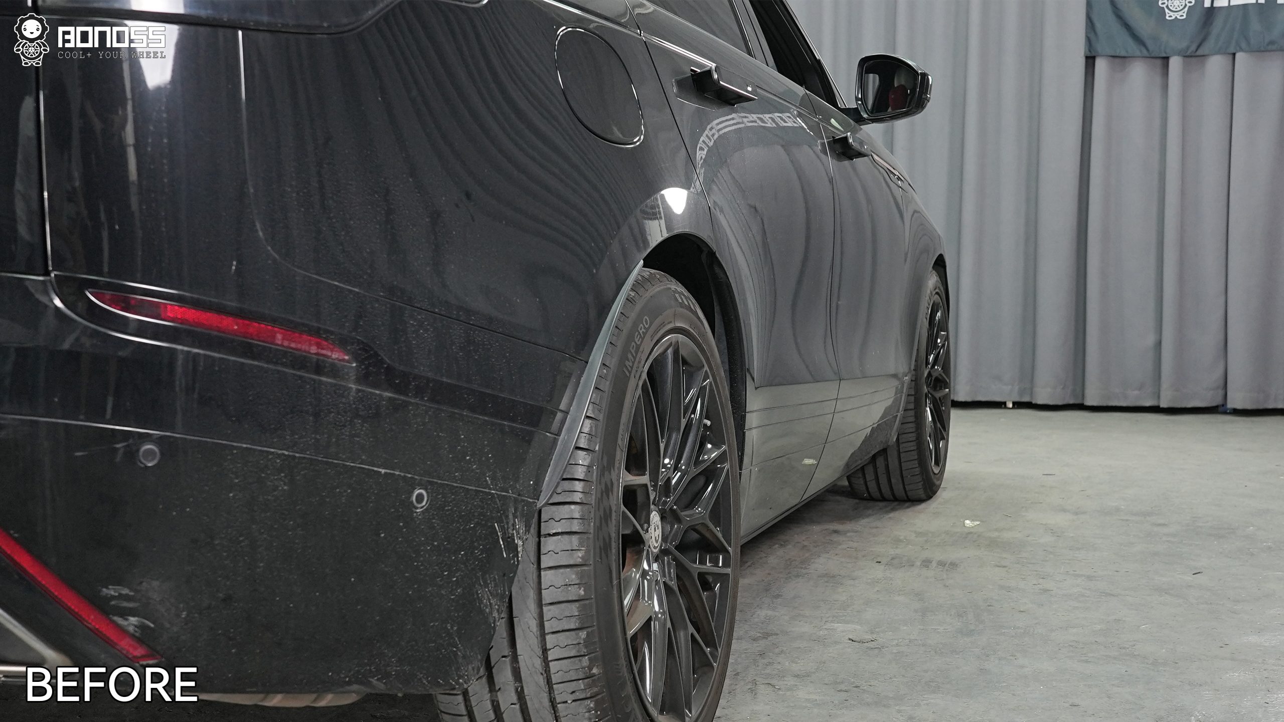 BONOSS Forged Active Cooling 2018 Land Rover Range Rover Velar Wheel Spacers Front 15mm Rear 20mm Before and After (11)