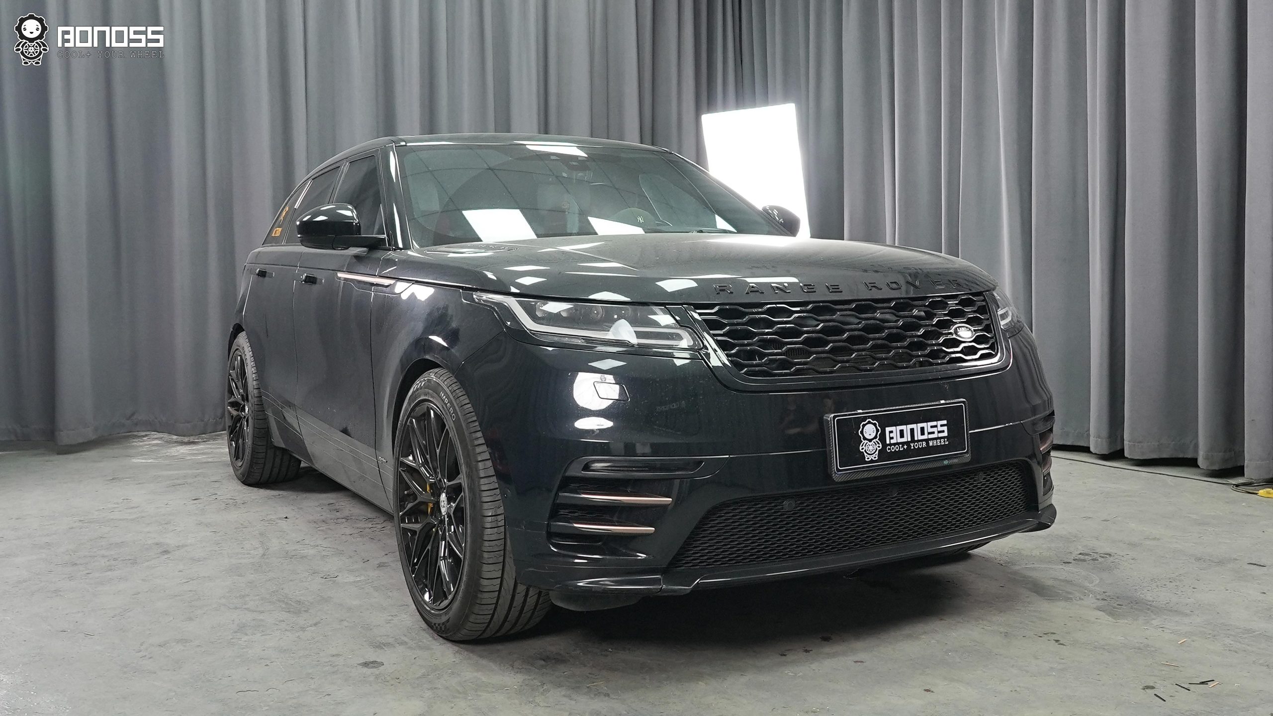 BONOSS Forged Active Cooling 2018 Land Rover Range Rover Velar Wheel Spacers Front 15mm Rear 20mm Before and After (2)