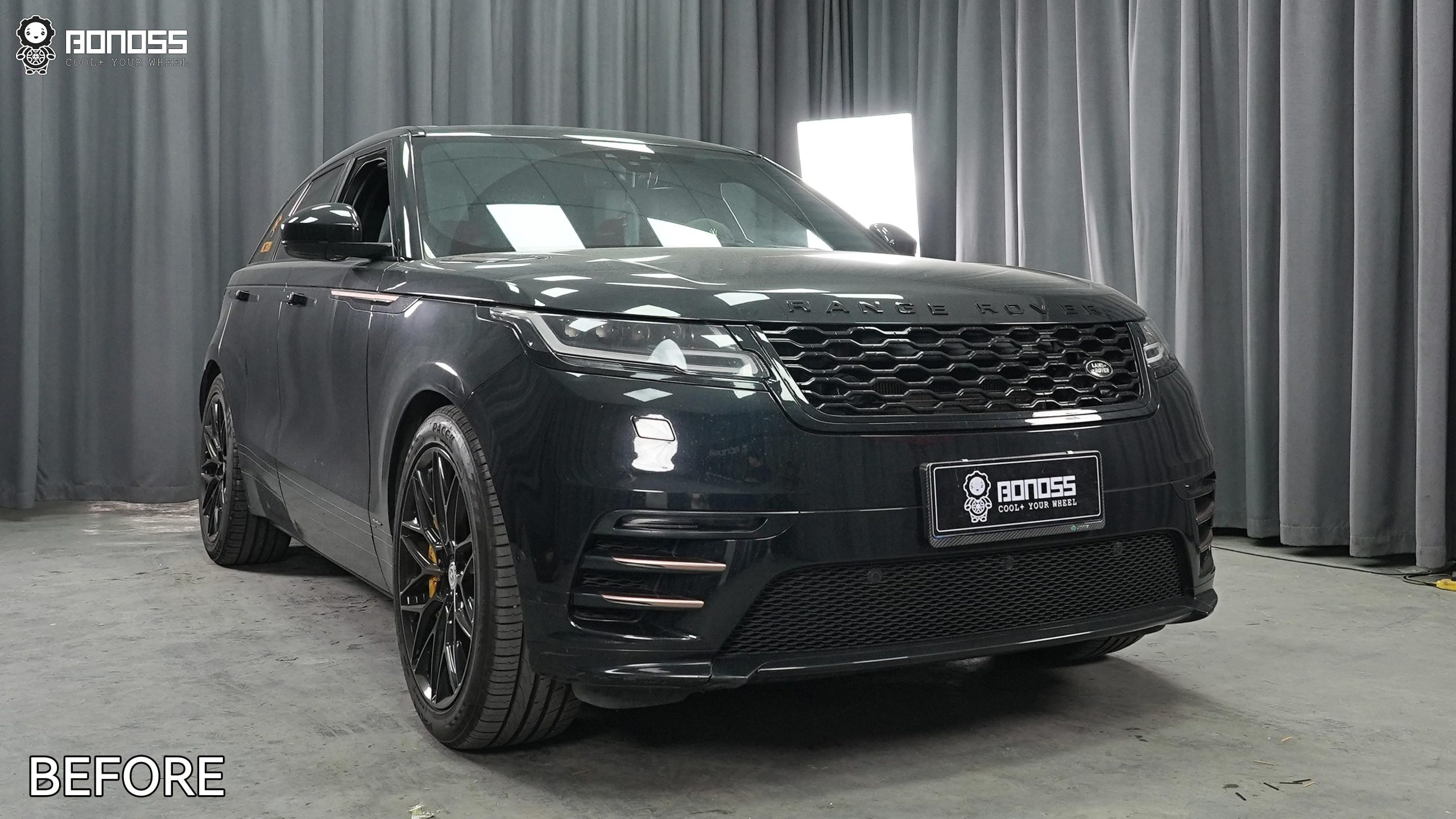 BONOSS Forged Active Cooling 2018 Land Rover Range Rover Velar Wheel Spacers Front 15mm Rear 20mm Before and After (7)