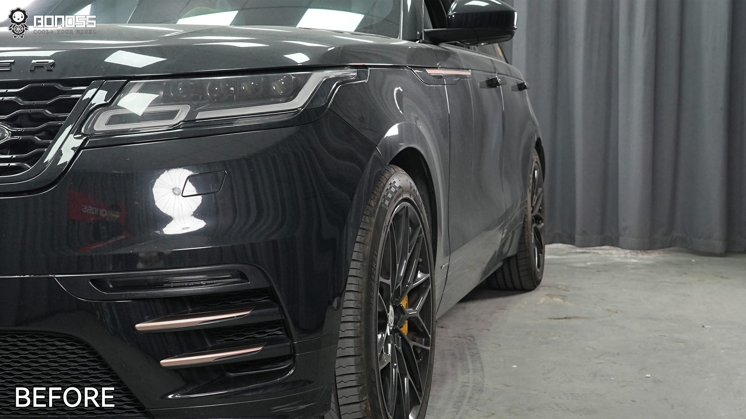 BONOSS Forged Active Cooling 2018 Land Rover Range Rover Velar Wheel Spacers Front 15mm Rear 20mm Before and After (8)