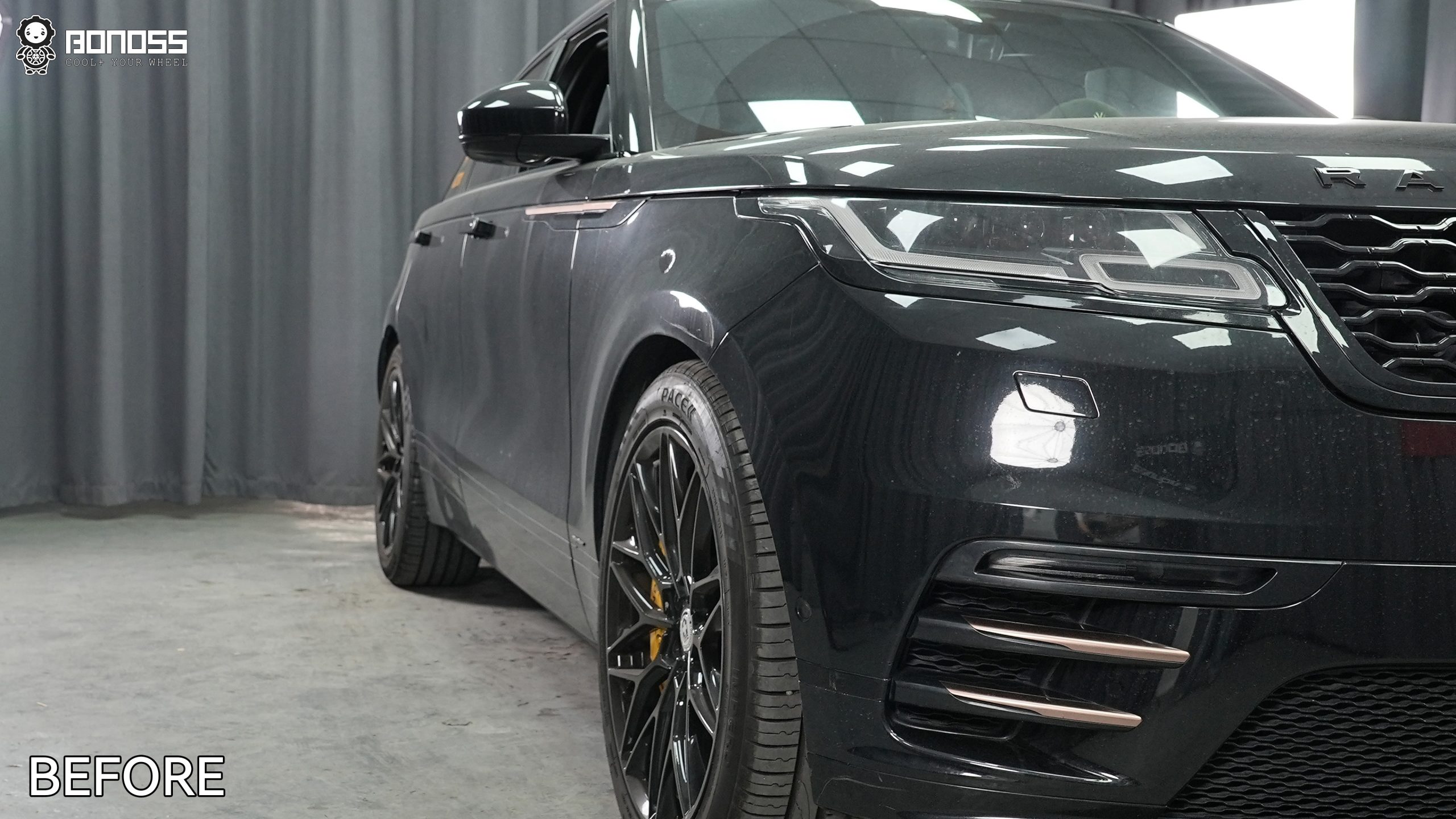 BONOSS Forged Active Cooling 2018 Land Rover Range Rover Velar Wheel Spacers Front 15mm Rear 20mm Before and After (9)