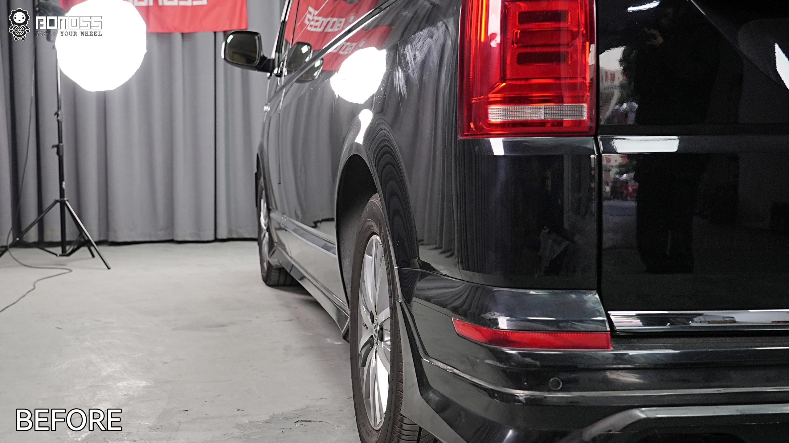 BONOSS Forged Active Cooling 2018 Volkswagen Caravelle Wheel Spacers Front 50mm Rear 35mm Before and After (10)