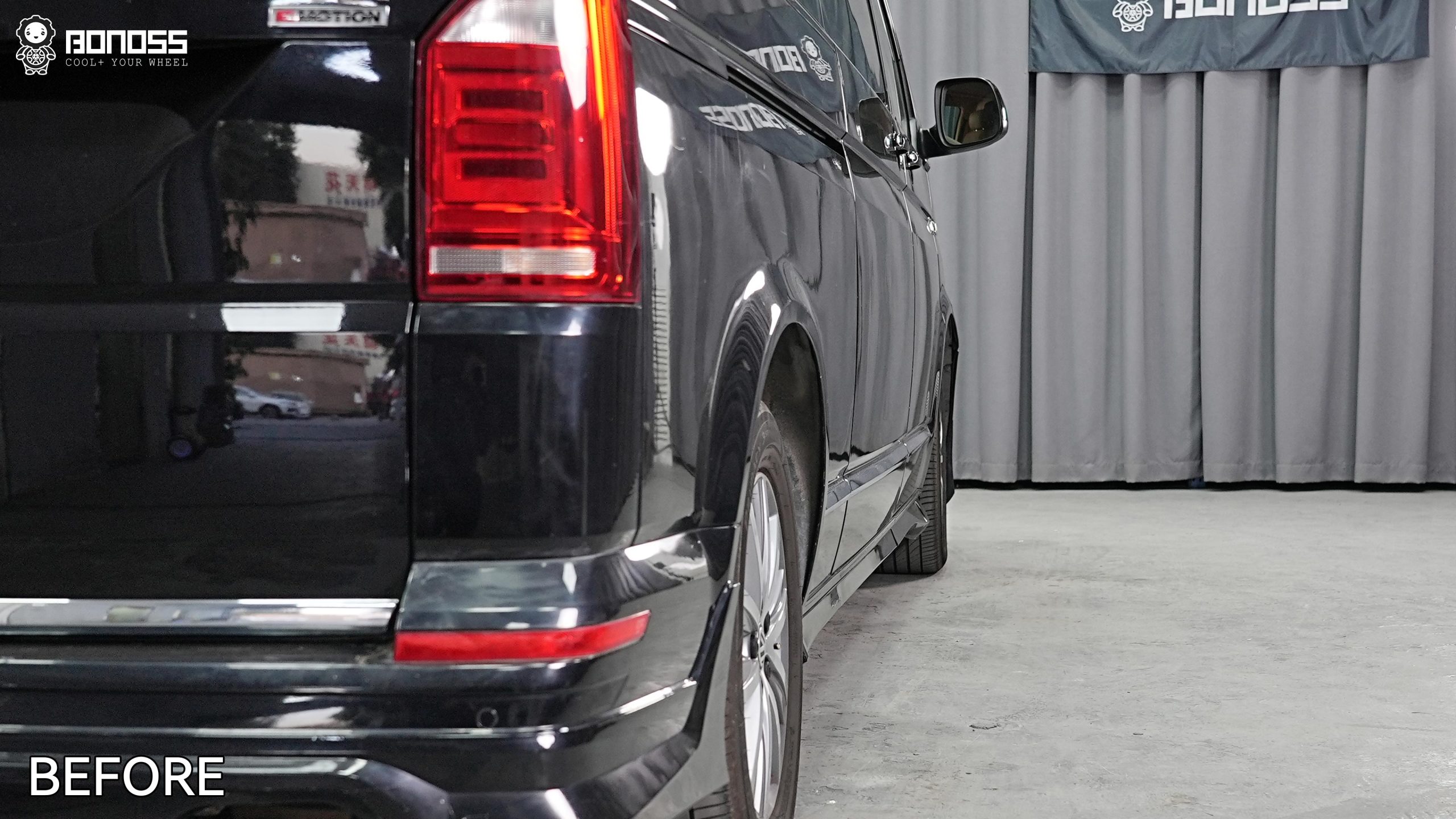 BONOSS Forged Active Cooling 2018 Volkswagen Caravelle Wheel Spacers Front 50mm Rear 35mm Before and After (11)