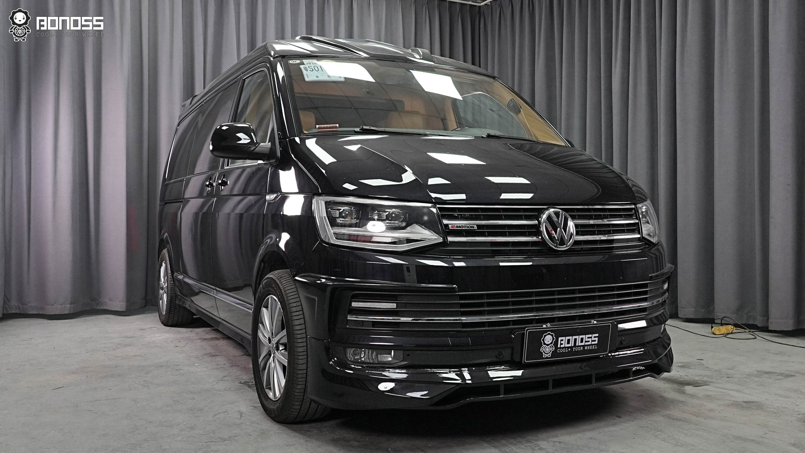 BONOSS Forged Active Cooling 2018 Volkswagen Caravelle Wheel Spacers Front 50mm Rear 35mm Before and After (2)