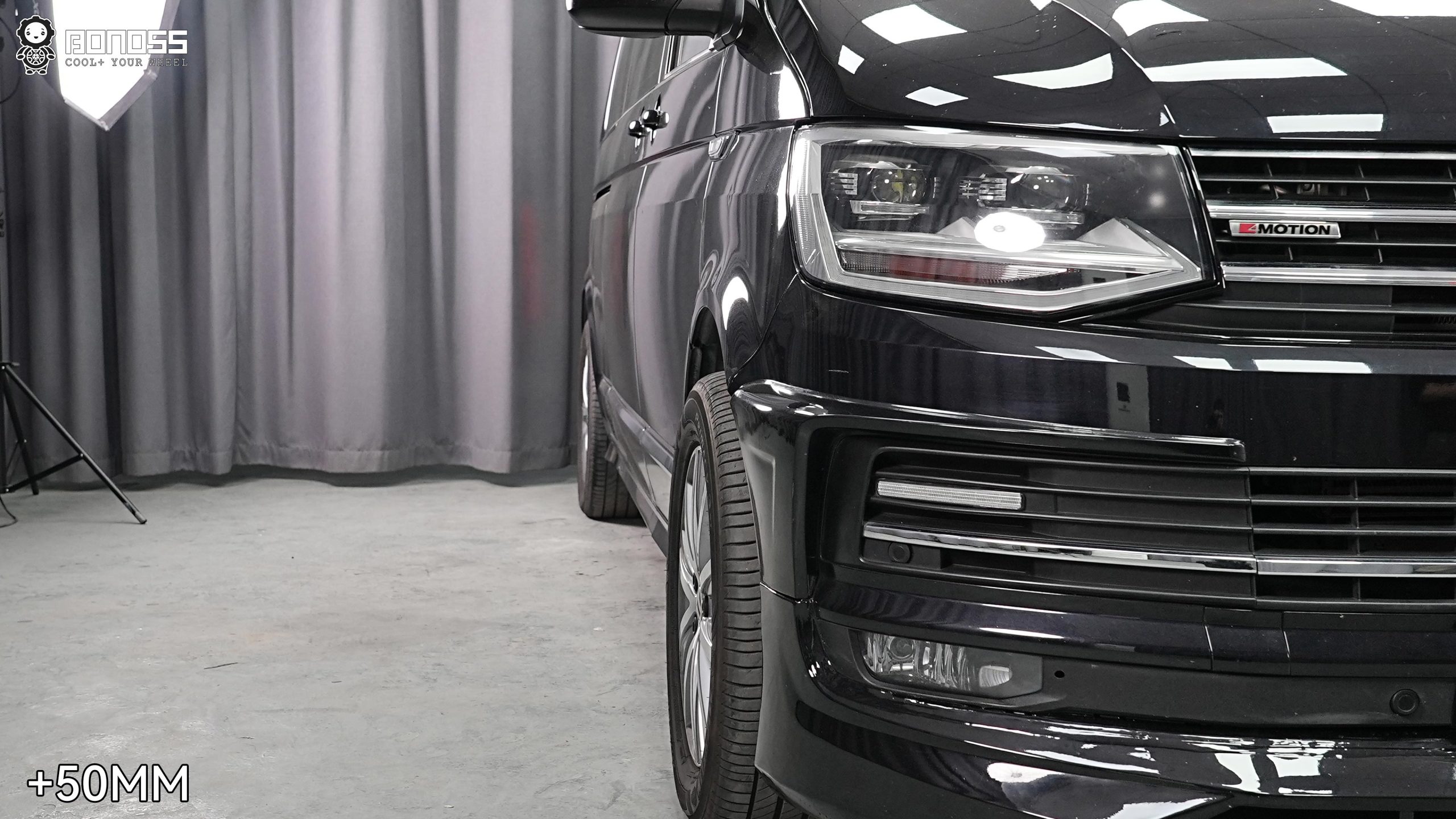 BONOSS Forged Active Cooling 2018 Volkswagen Caravelle Wheel Spacers Front 50mm Rear 35mm Before and After (4)