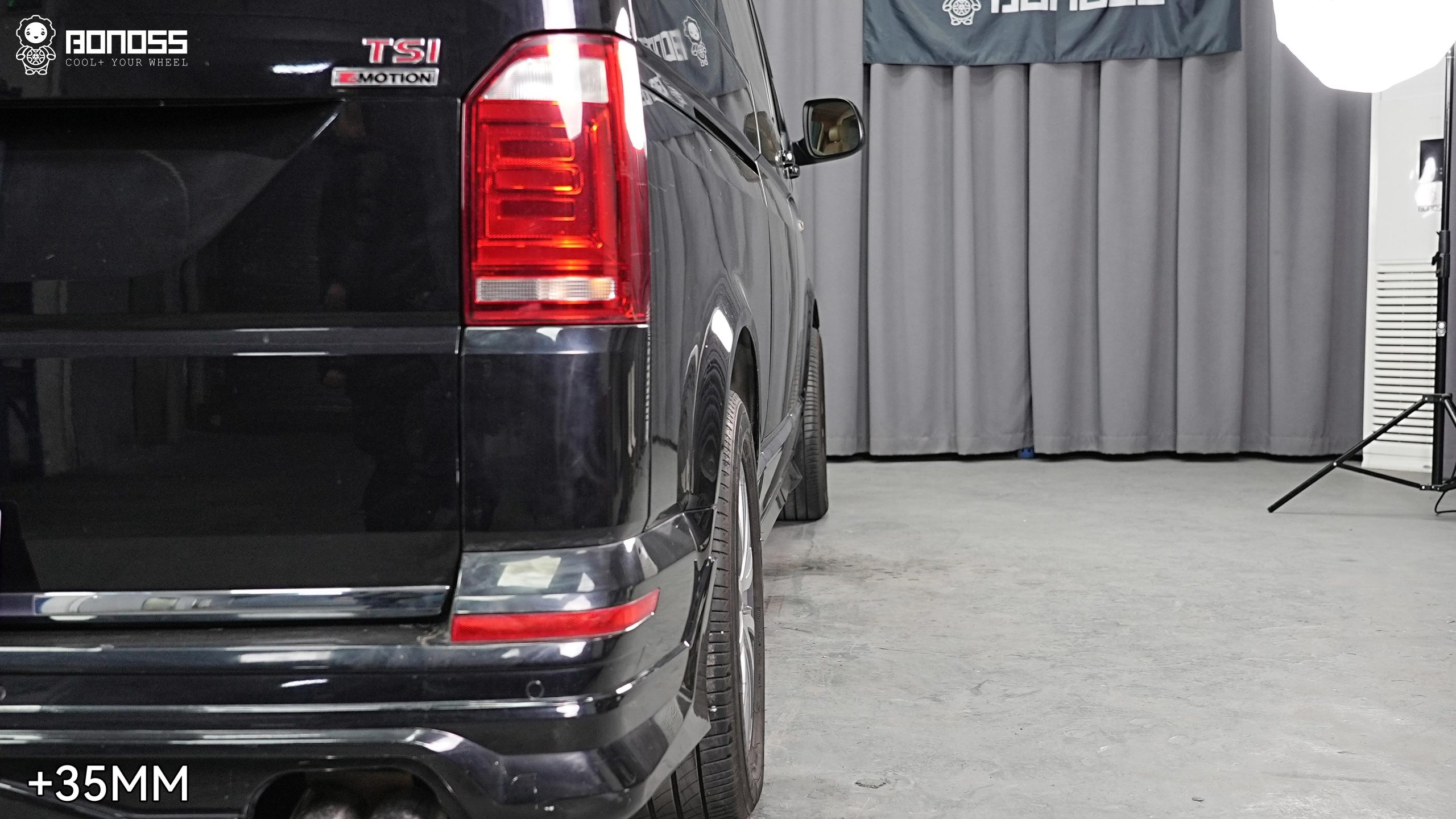 BONOSS Forged Active Cooling 2018 Volkswagen Caravelle Wheel Spacers Front 50mm Rear 35mm Before and After (6)