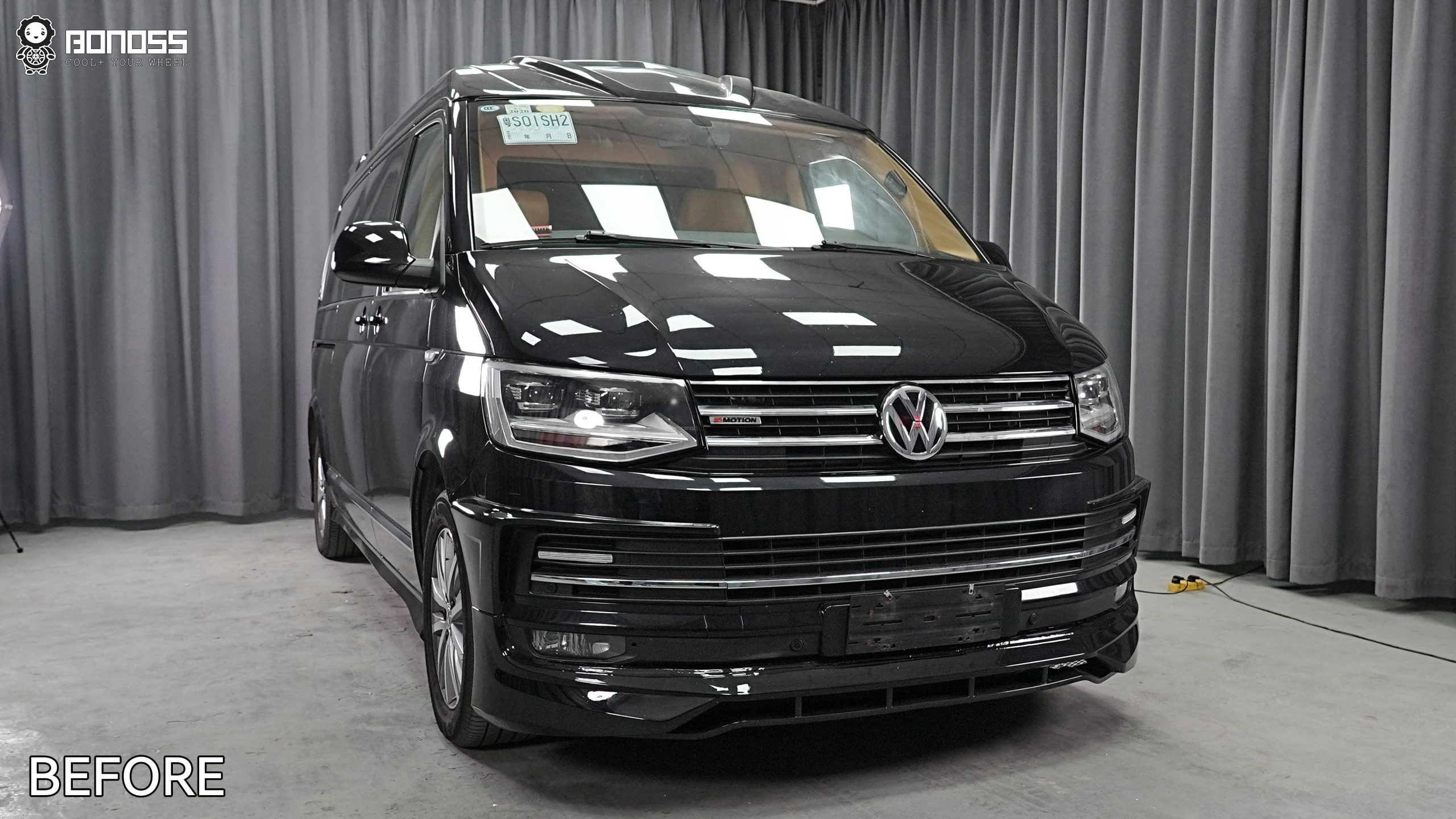 BONOSS Forged Active Cooling 2018 Volkswagen Caravelle Wheel Spacers Front 50mm Rear 35mm Before and After (7)