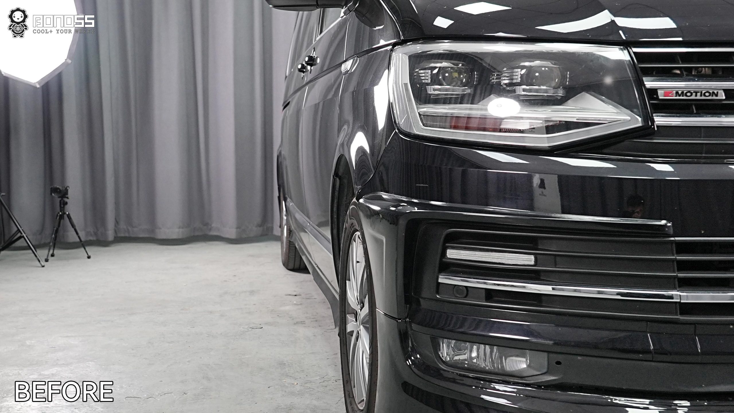 BONOSS Forged Active Cooling 2018 Volkswagen Caravelle Wheel Spacers Front 50mm Rear 35mm Before and After (9)