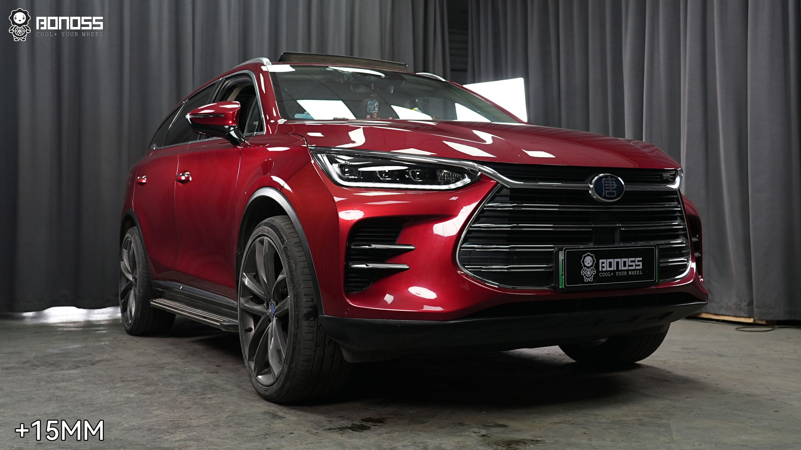 BONOSS Forged Active Cooling 2019 BYD Tang Wheel Spacers Front 15mm Rear 20mm Before and After (2)