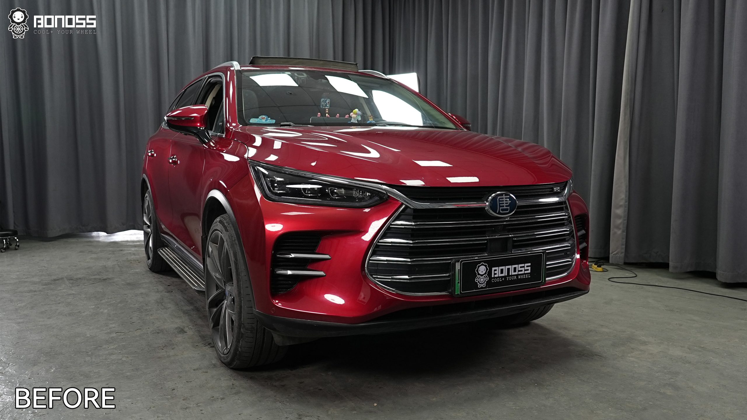 BONOSS Forged Active Cooling 2019 BYD Tang Wheel Spacers Front 15mm Rear 20mm Before and After (7)