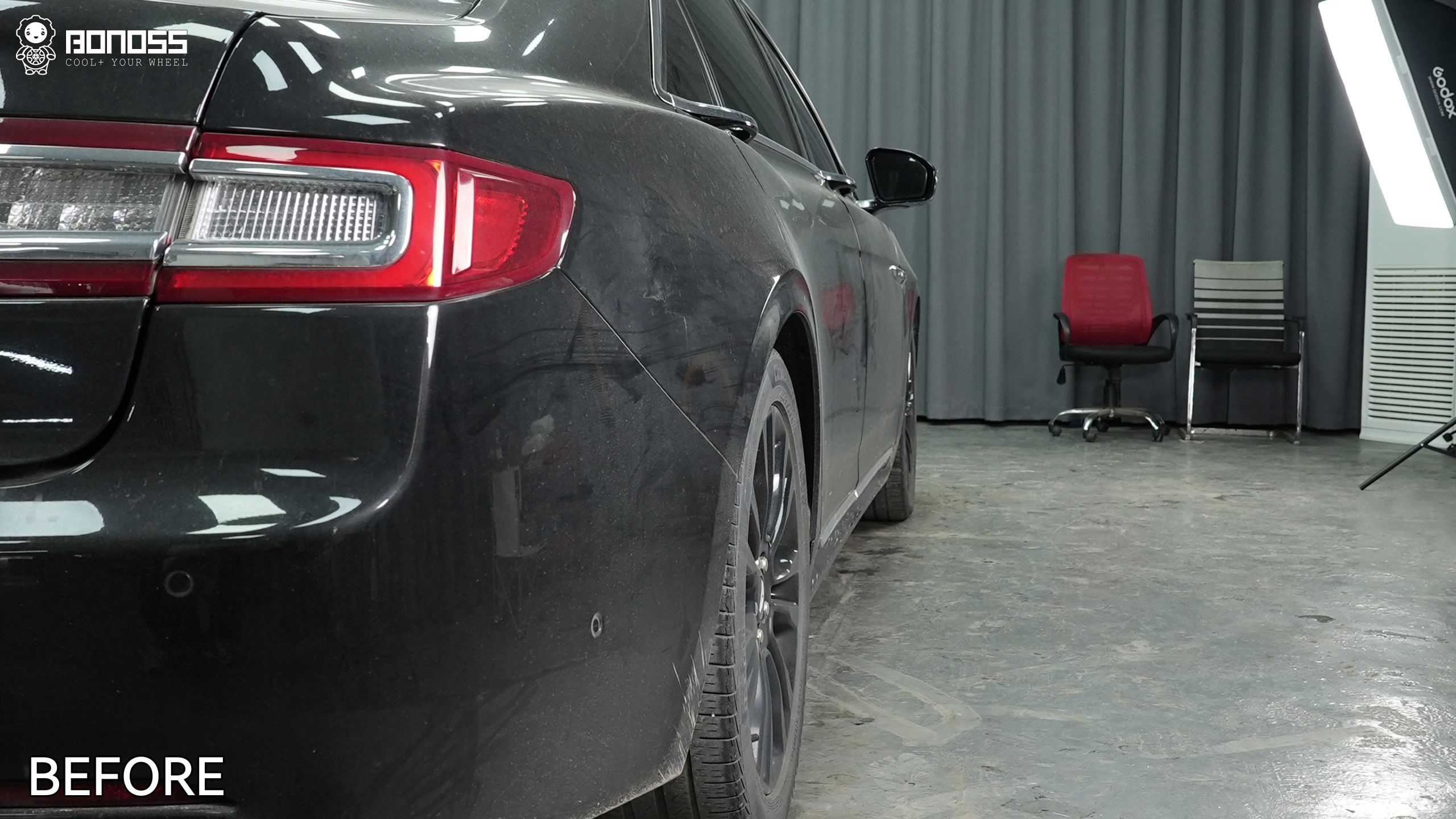 BONOSS Forged Active Cooling 2019 Lincoln Continental Wheel Spacers Front 15mm Rear 25mm Before and After (11)