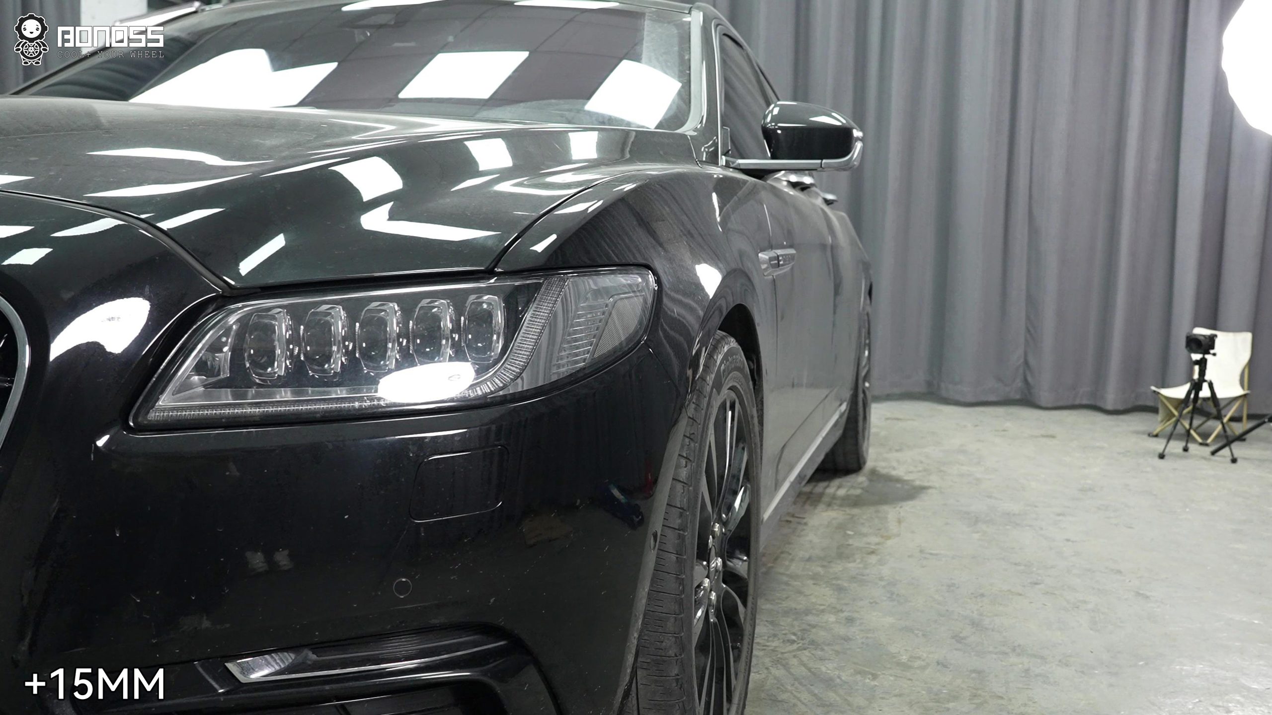 BONOSS Forged Active Cooling 2019 Lincoln Continental Wheel Spacers Front 15mm Rear 25mm Before and After (3)