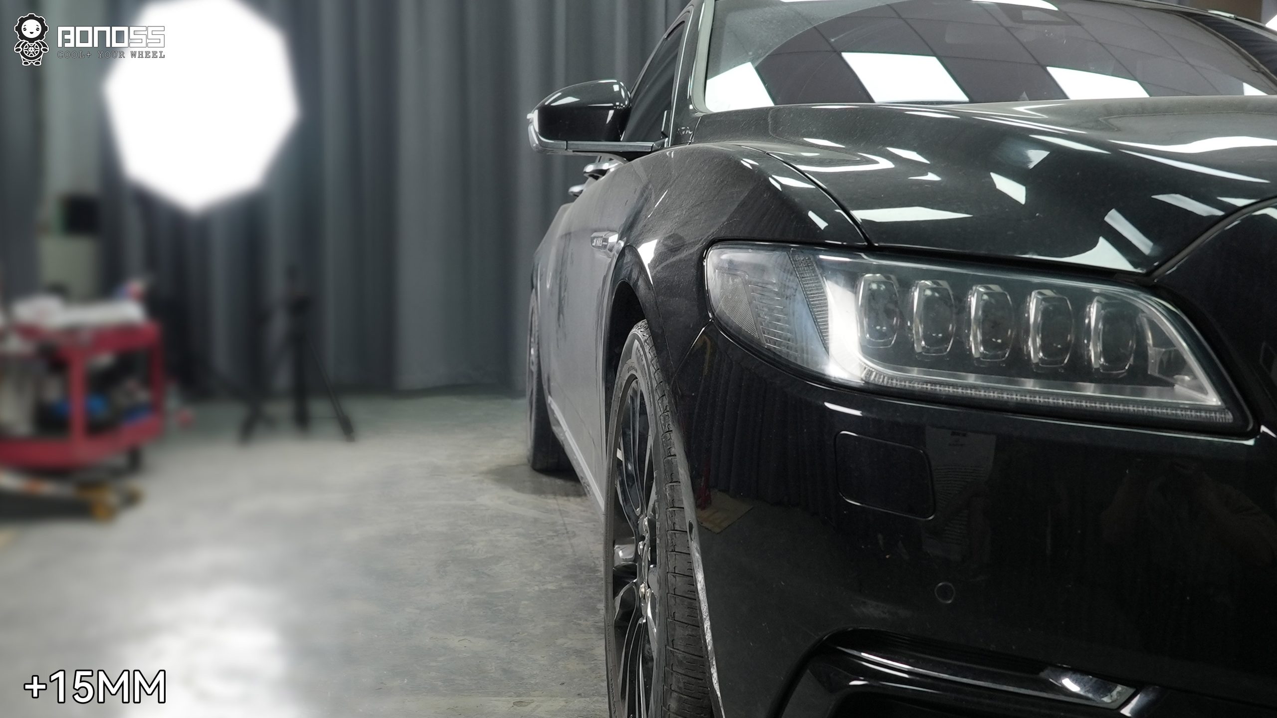 BONOSS Forged Active Cooling 2019 Lincoln Continental Wheel Spacers Front 15mm Rear 25mm Before and After (4)