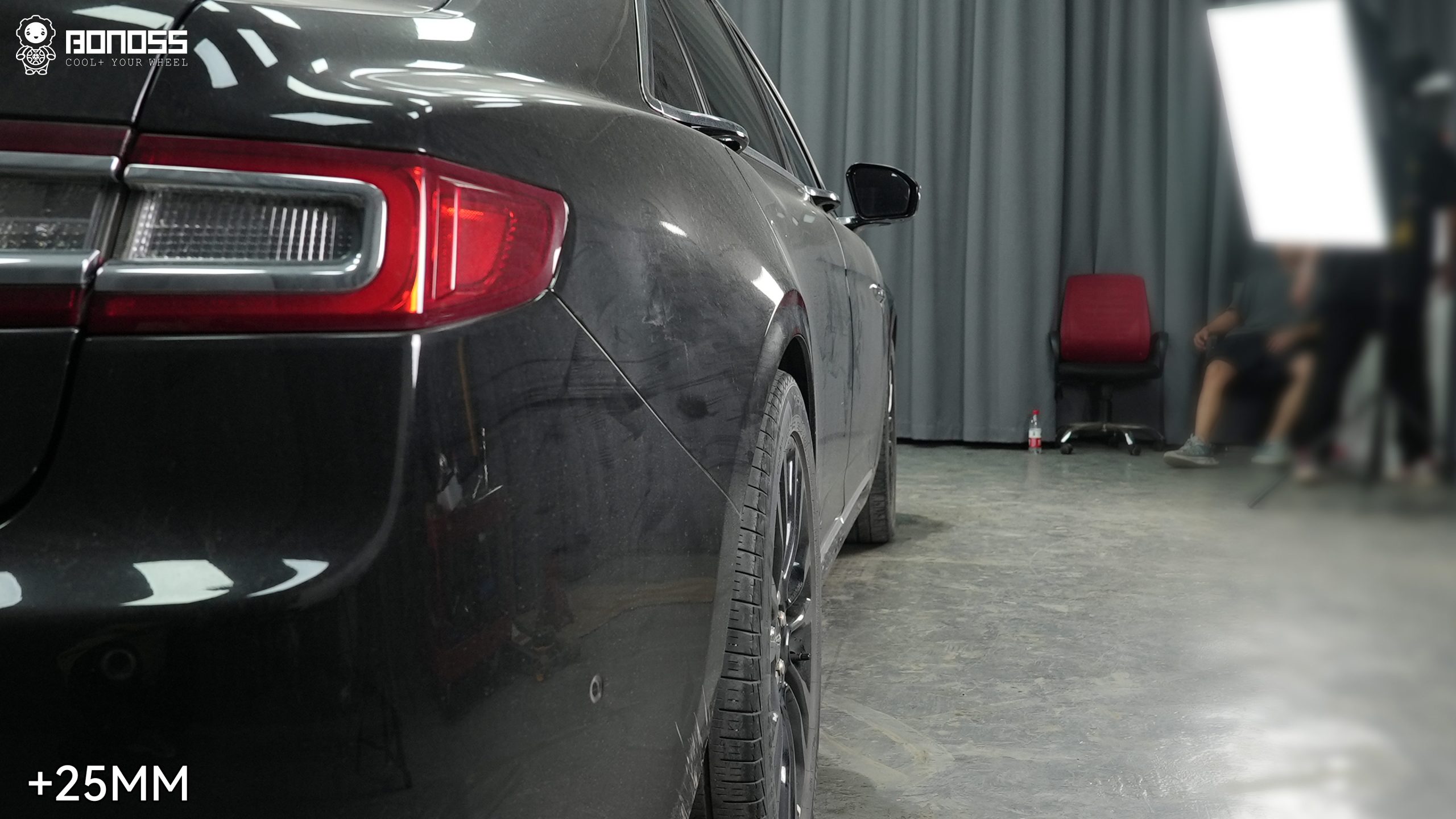 BONOSS Forged Active Cooling 2019 Lincoln Continental Wheel Spacers Front 15mm Rear 25mm Before and After (6)