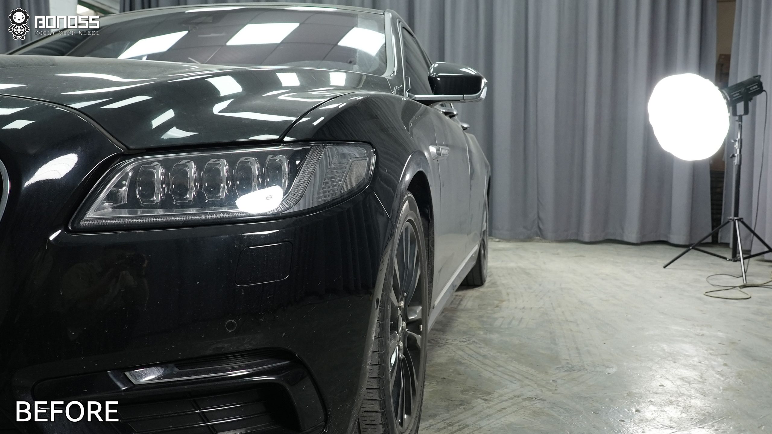 BONOSS Forged Active Cooling 2019 Lincoln Continental Wheel Spacers Front 15mm Rear 25mm Before and After (8)