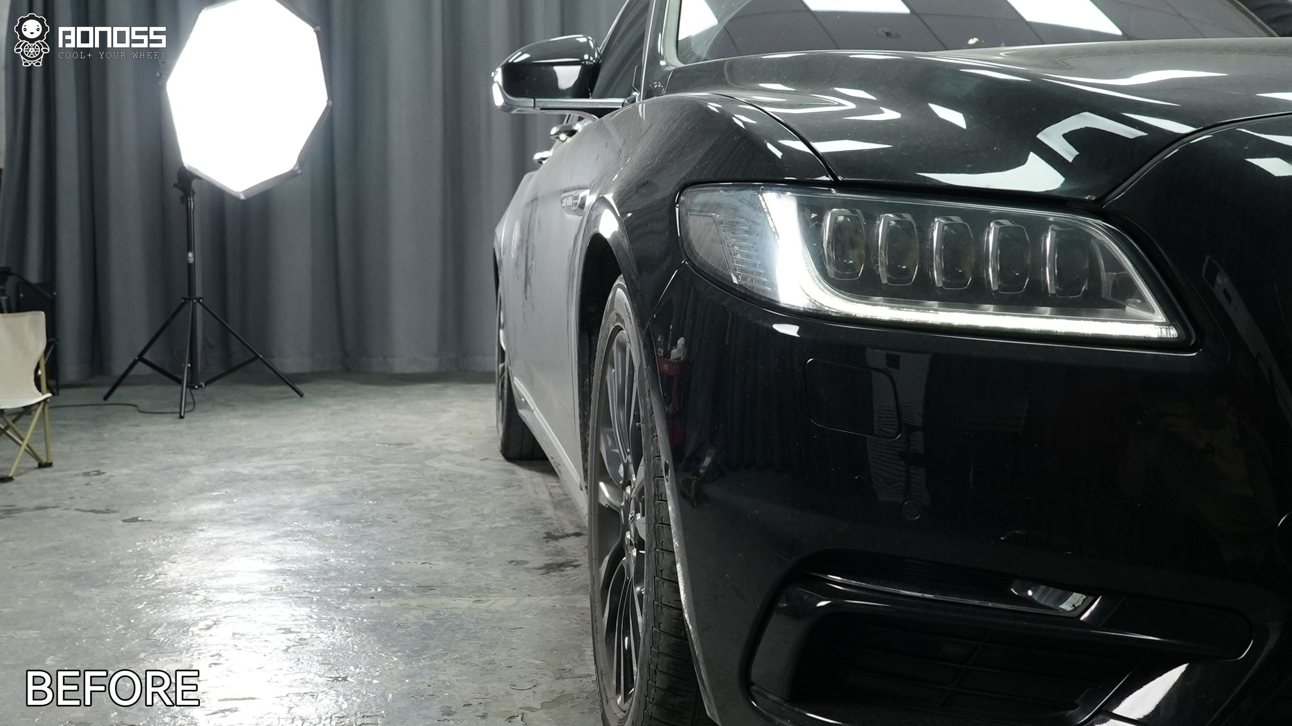 BONOSS Forged Active Cooling 2019 Lincoln Continental Wheel Spacers Front 15mm Rear 25mm Before and After (9)