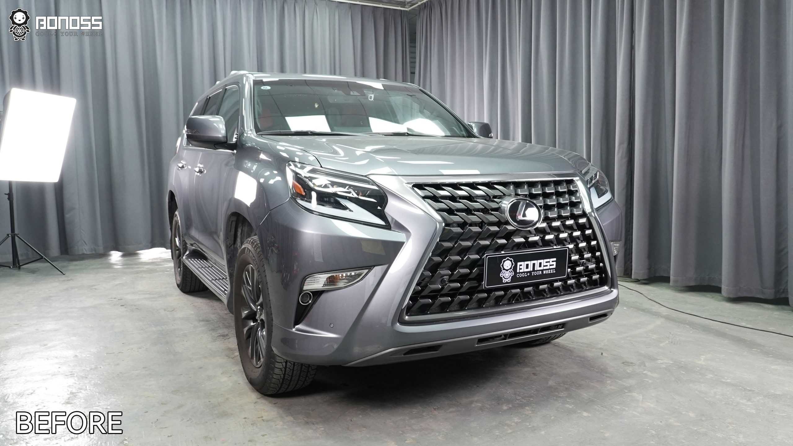 BONOSS Forged Active Cooling 2020 Lexus GX460 Wheel Spacers Front 25mm Rear 25mm Before and After (7)