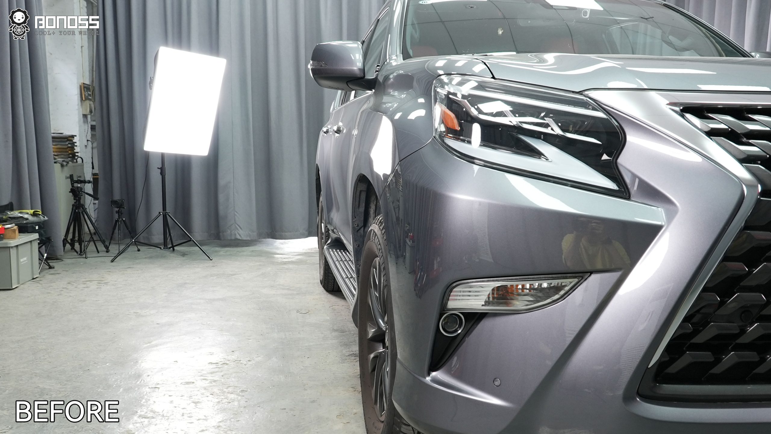 BONOSS Forged Active Cooling 2020 Lexus GX460 Wheel Spacers Front 25mm Rear 25mm Before and After (9)