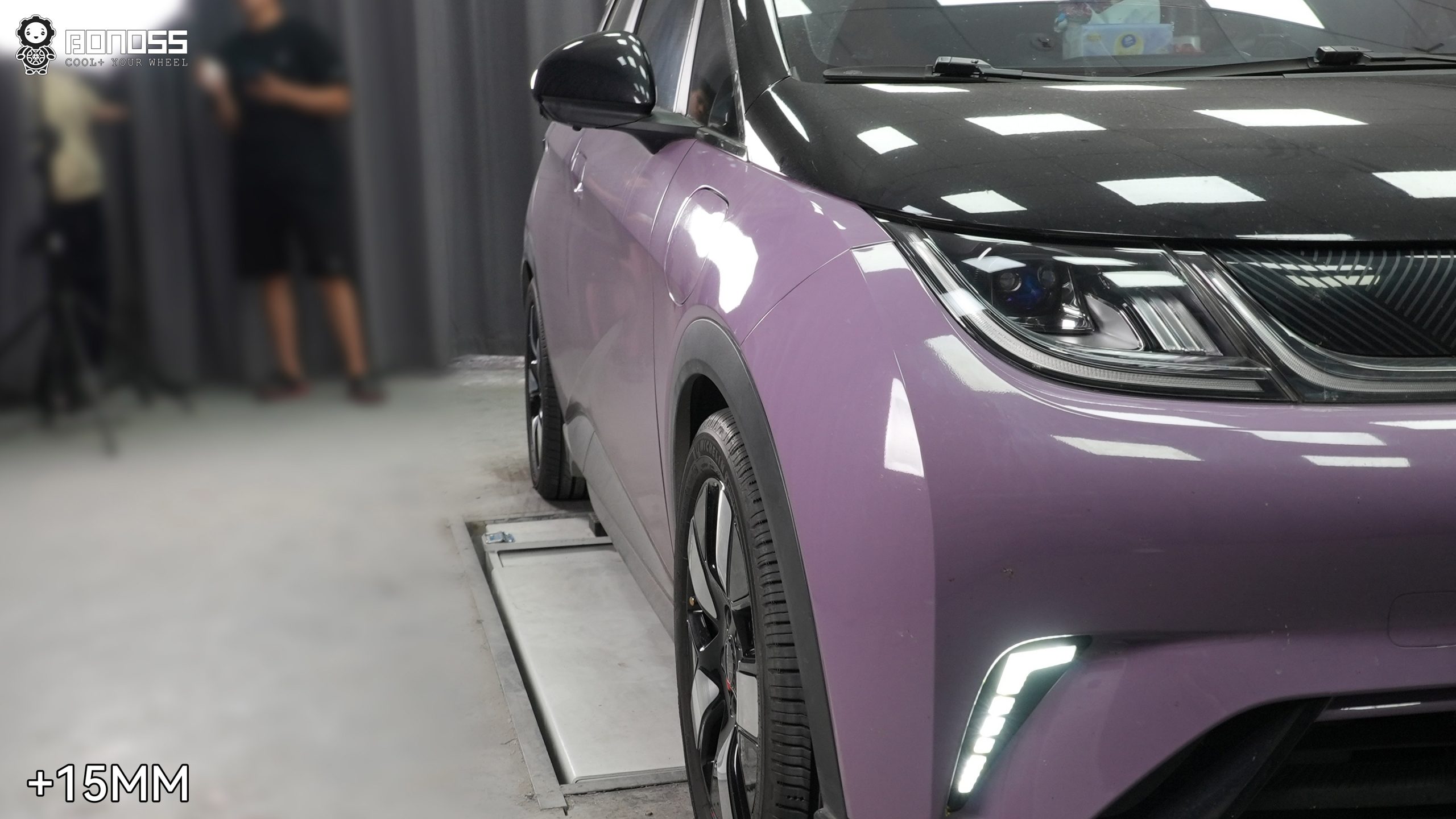 BONOSS Forged Active Cooling 2021 BYD Dolphin Wheel Spacers Front 15mm Rear 15mm Before and After (4)