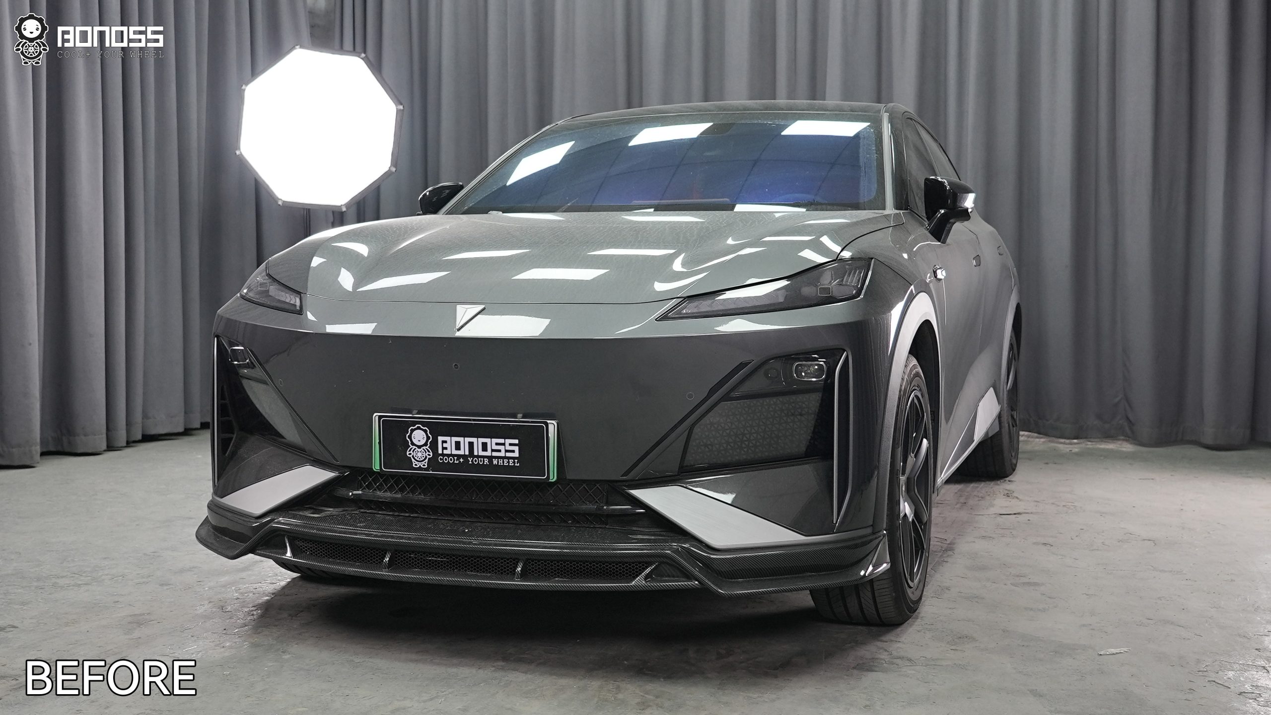 BONOSS Forged Active Cooling 2023 Deepal S07 Wheel Spacers Front 25mm Rear 30mm Before and After (7)