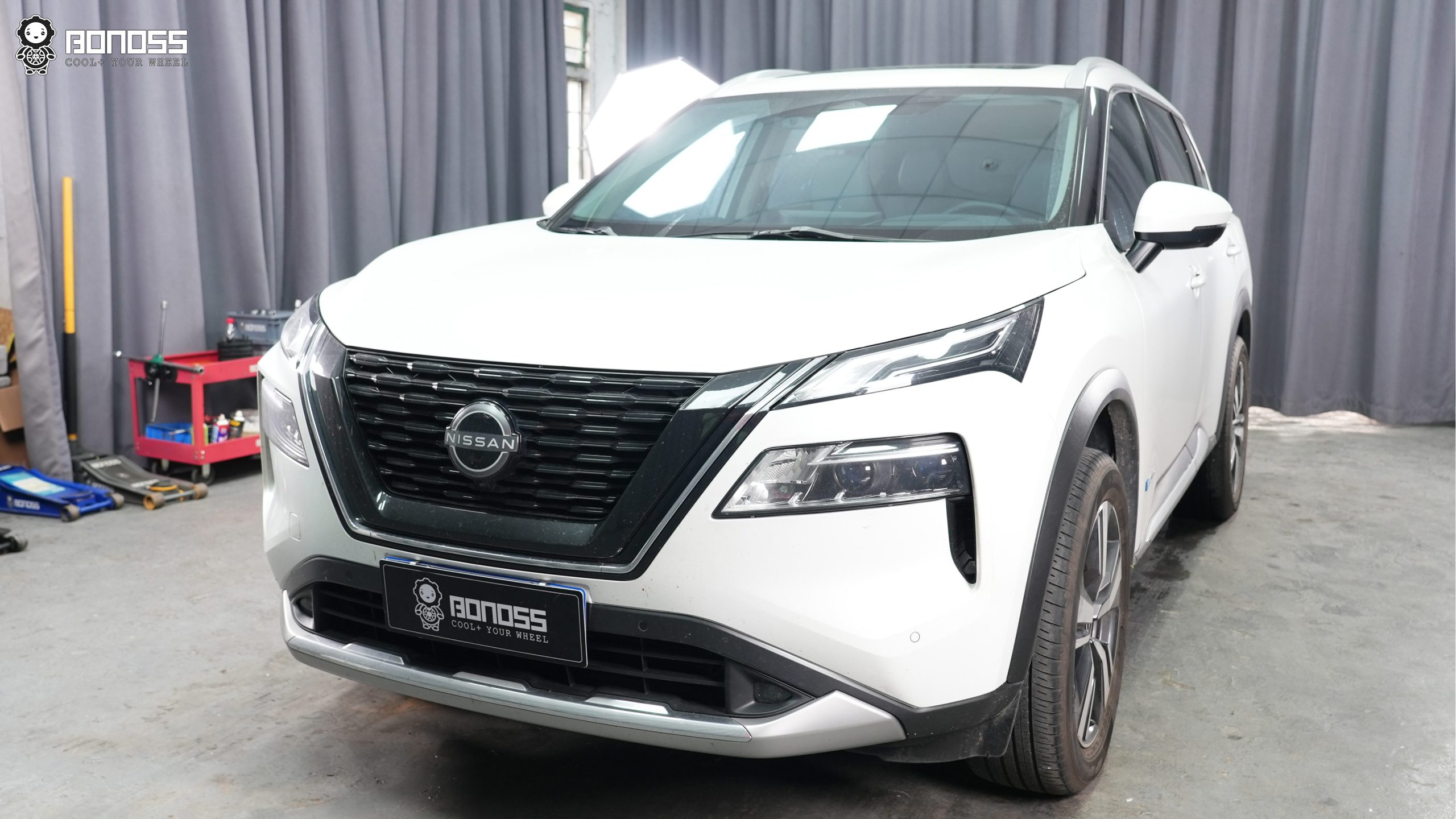 BONOSS Forged Active Cooling 2023 Nissan X-Trail Wheel Spacers Front 15mm Rear 20mm Before and After (2)