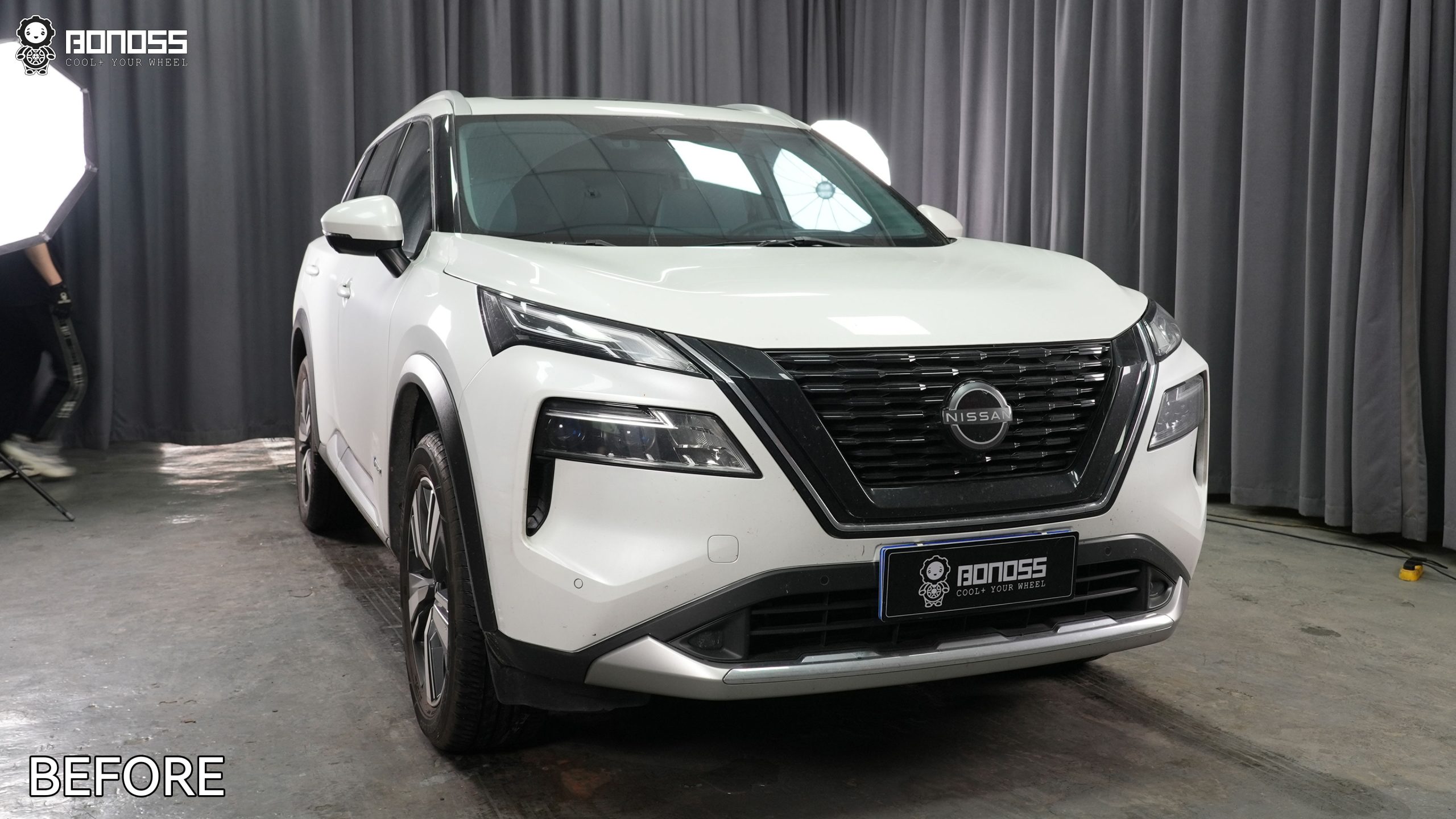 BONOSS Forged Active Cooling 2023 Nissan X-Trail Wheel Spacers Front 15mm Rear 20mm Before and After (7)