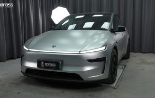 BONOSS Forged Active Cooling 2025 Tesla Model Y Wheel Spacers Front 20mm Rear 20mm Before and After (2)