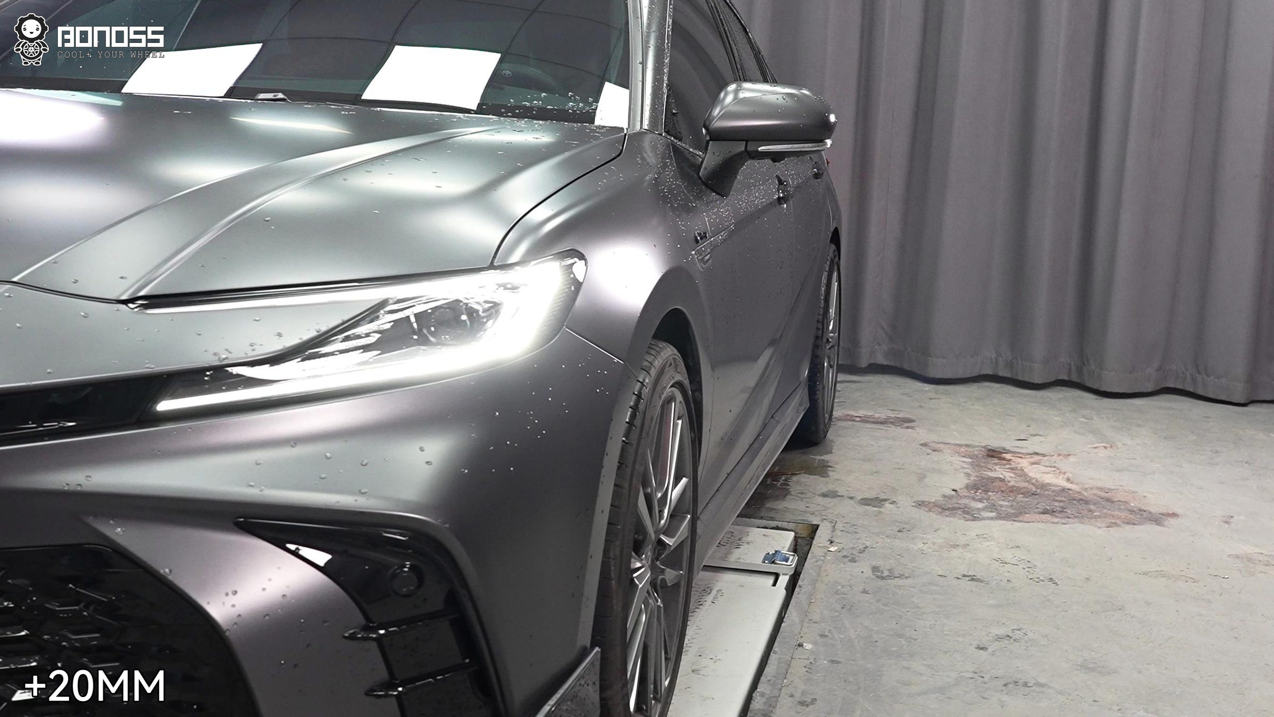 BONOSS Forged Active Cooling 2025 Toyota Camry Wheel Spacers Front 20mm Rear 20mm Before and After (3)