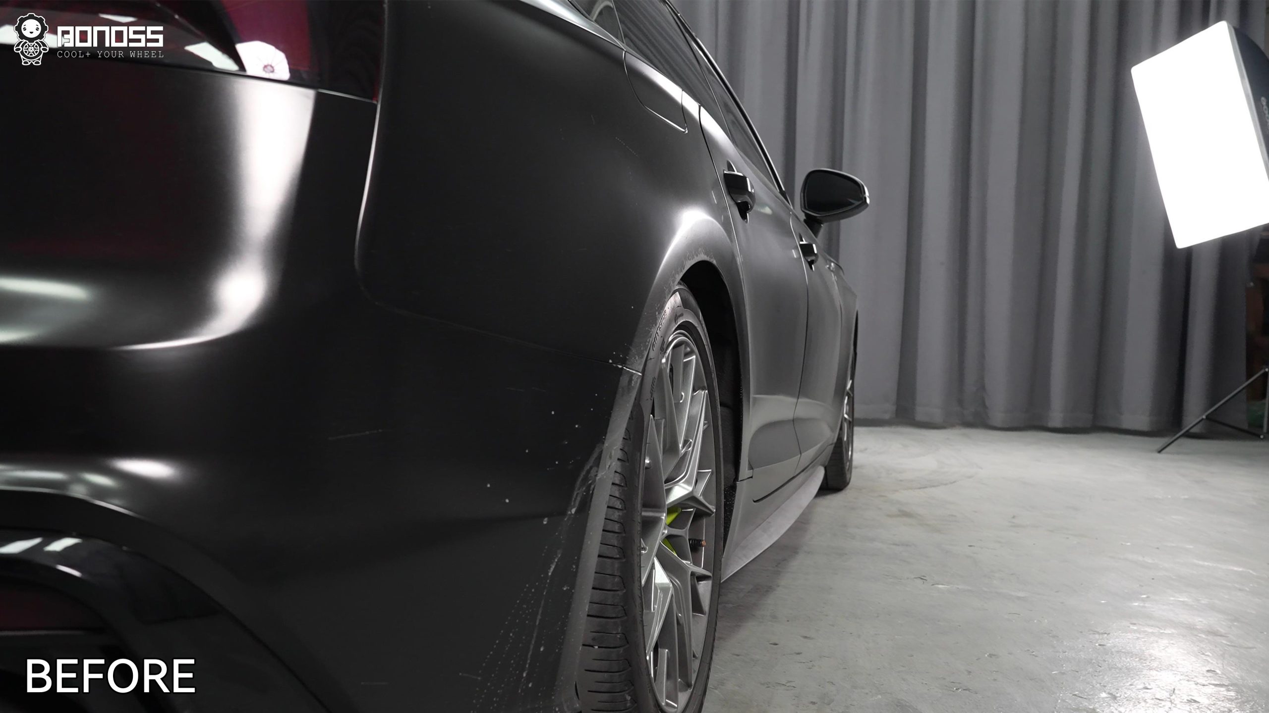 BONOSS Forged Active Cooling Audi A5 Wheel Spacers Front 25mm Rear 25mm Before and After (11)