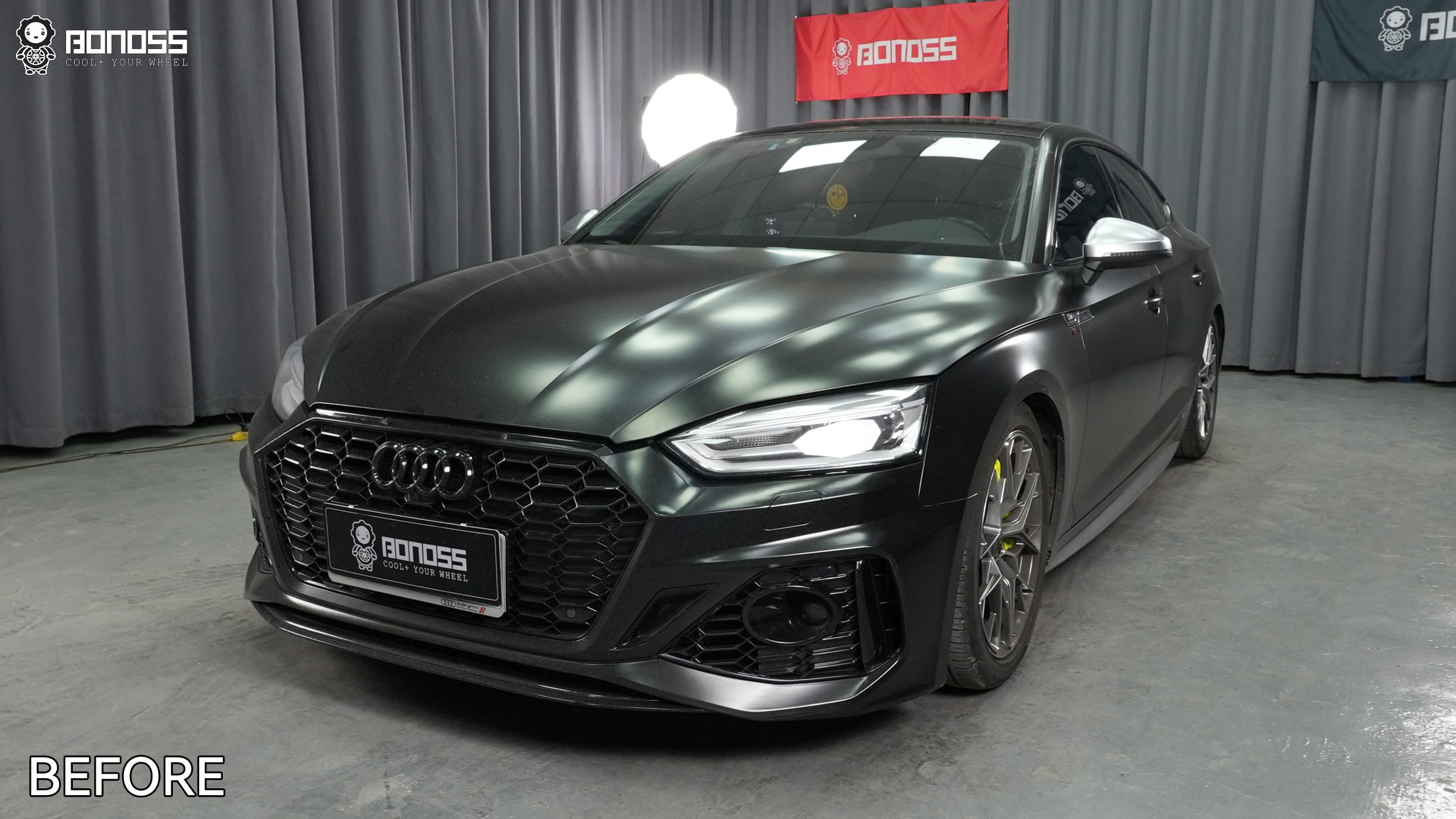 BONOSS Forged Active Cooling Audi A5 Wheel Spacers Front 25mm Rear 25mm Before and After (7)