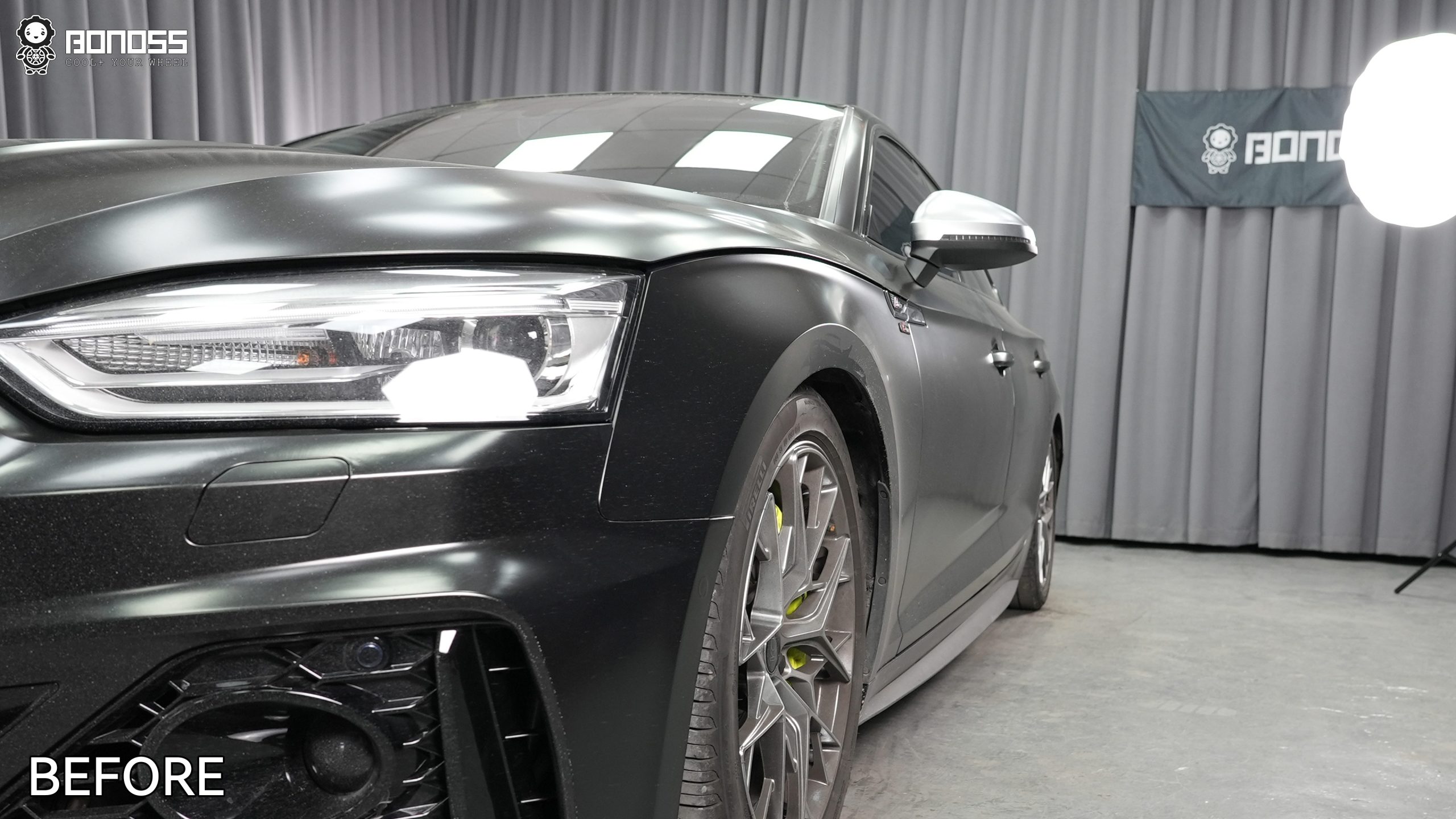 BONOSS Forged Active Cooling Audi A5 Wheel Spacers Front 25mm Rear 25mm Before and After (8)