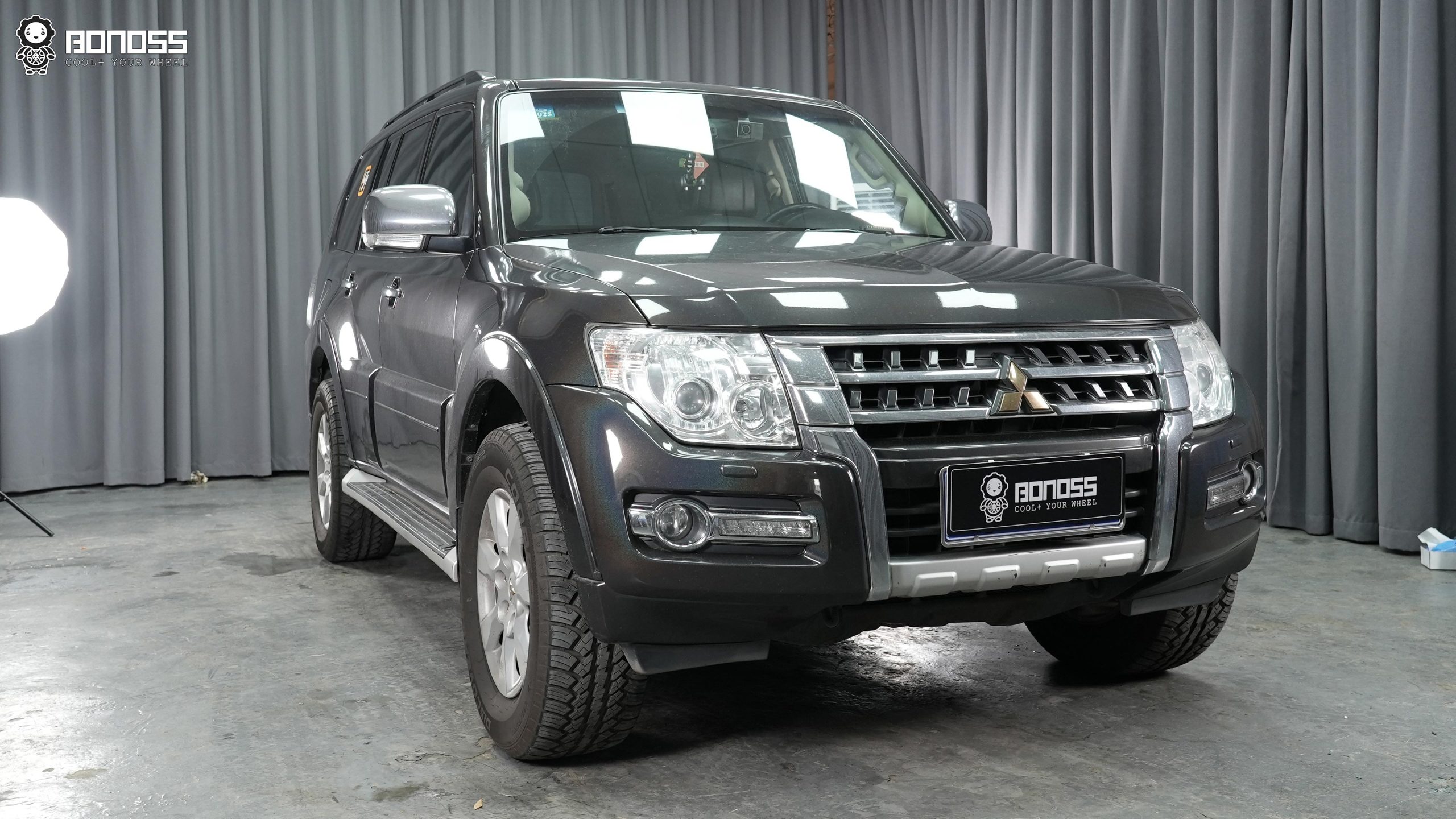 BONOSS Forged Active Cooling Mitsubishi Shogun Wheel Spacers Front 30mm Rear 30mm Before and After (2)