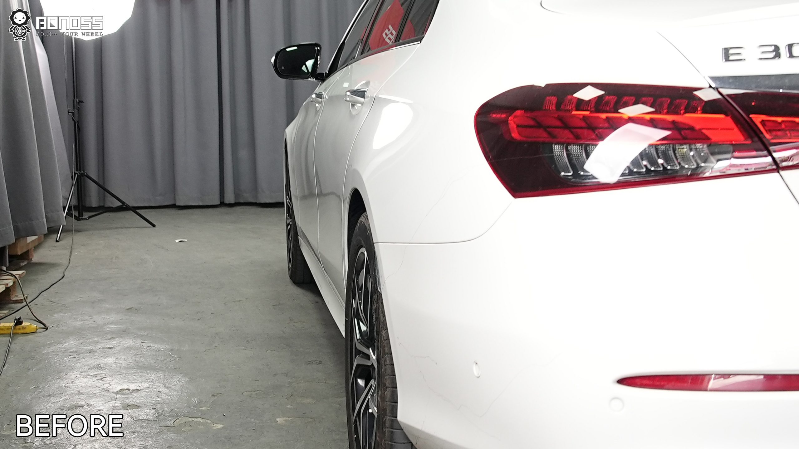 BONOSS Forged Lightweight Plus 2021 Mercedes-Benz E-Class Wheel Spacers Front 15mm Rear 12mm Before and After (10)