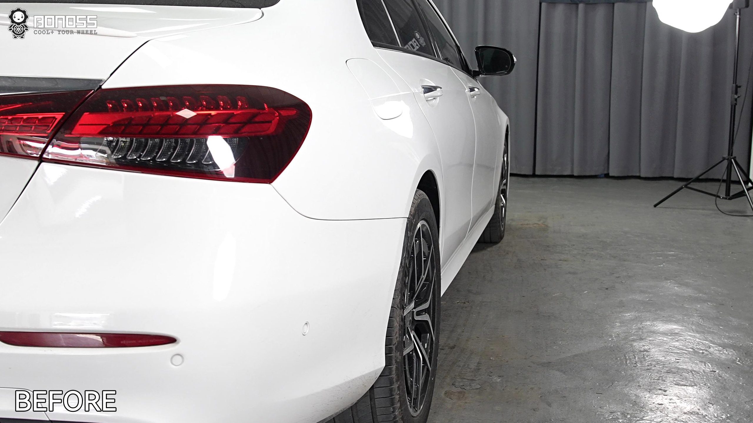 BONOSS Forged Lightweight Plus 2021 Mercedes-Benz E-Class Wheel Spacers Front 15mm Rear 12mm Before and After (11)