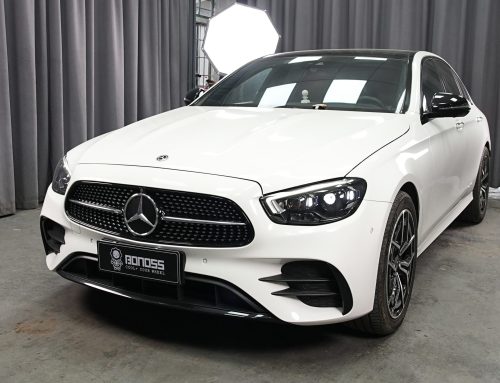 BONOSS Forged Lightweight Plus 2021 Mercedes-Benz E-Class Wheel Spacers Front 15mm Rear 12mm Before and After