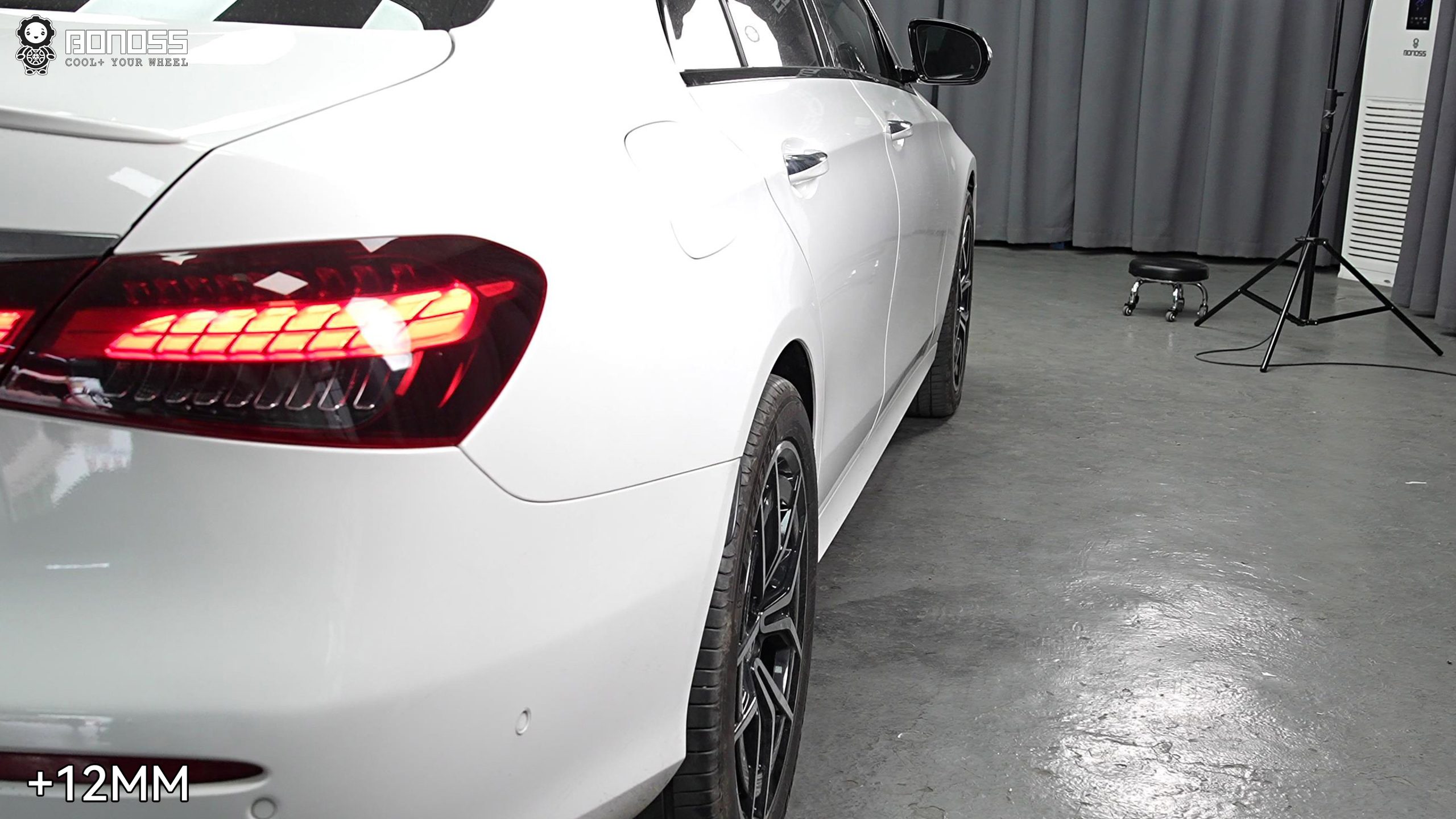 BONOSS Forged Lightweight Plus 2021 Mercedes-Benz E-Class Wheel Spacers Front 15mm Rear 12mm Before and After (6)