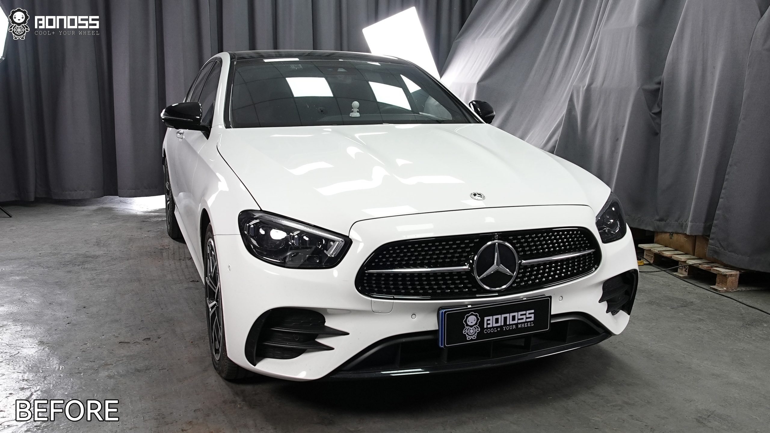 BONOSS Forged Lightweight Plus 2021 Mercedes-Benz E-Class Wheel Spacers Front 15mm Rear 12mm Before and After (7)