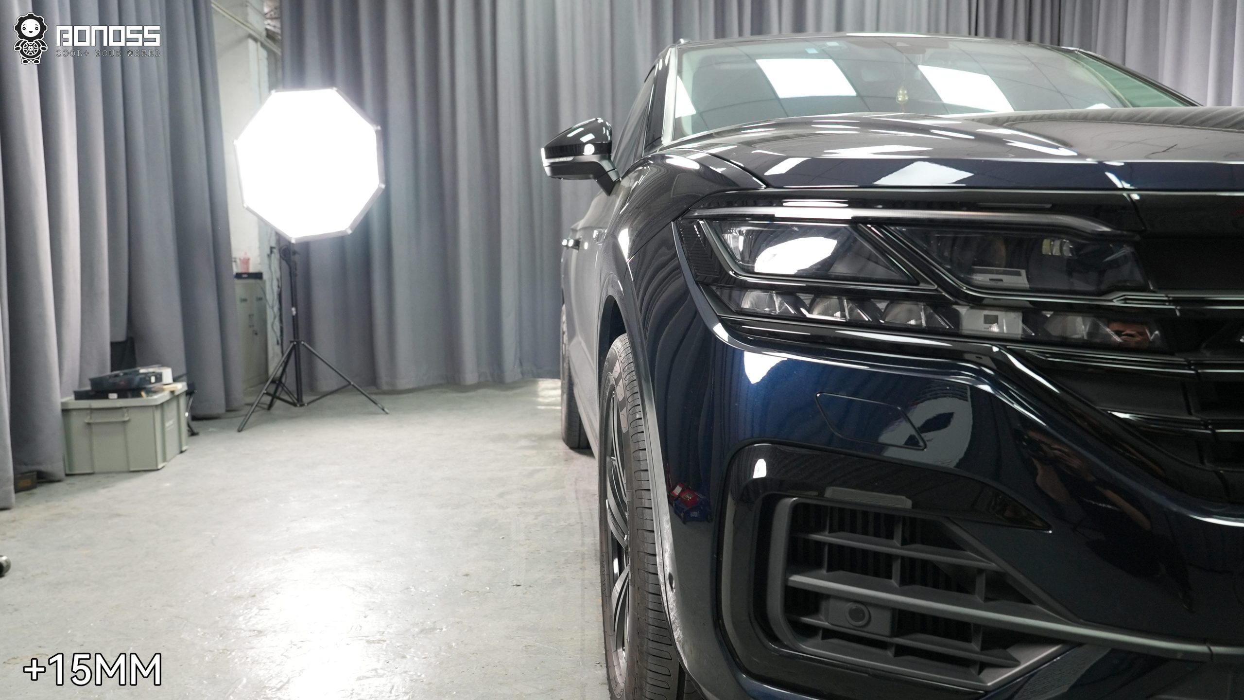 BONOSS Forged Lightweight Plus 2021 Volkswagen Touareg Wheel Spacers Front 15mm Rear 20mm Before and After (4)