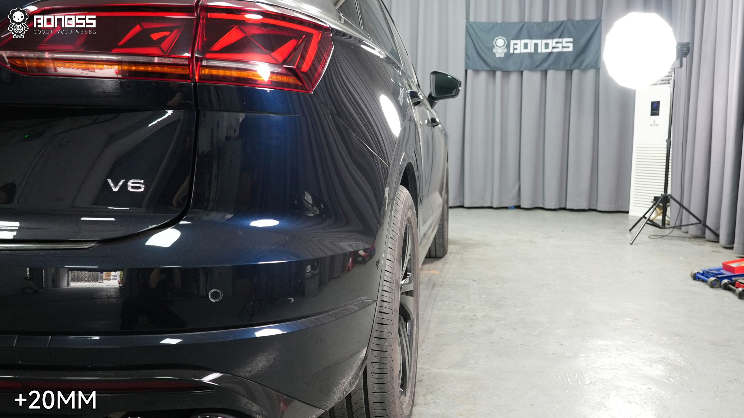 BONOSS Forged Lightweight Plus 2021 Volkswagen Touareg Wheel Spacers Front 15mm Rear 20mm Before and After (6)