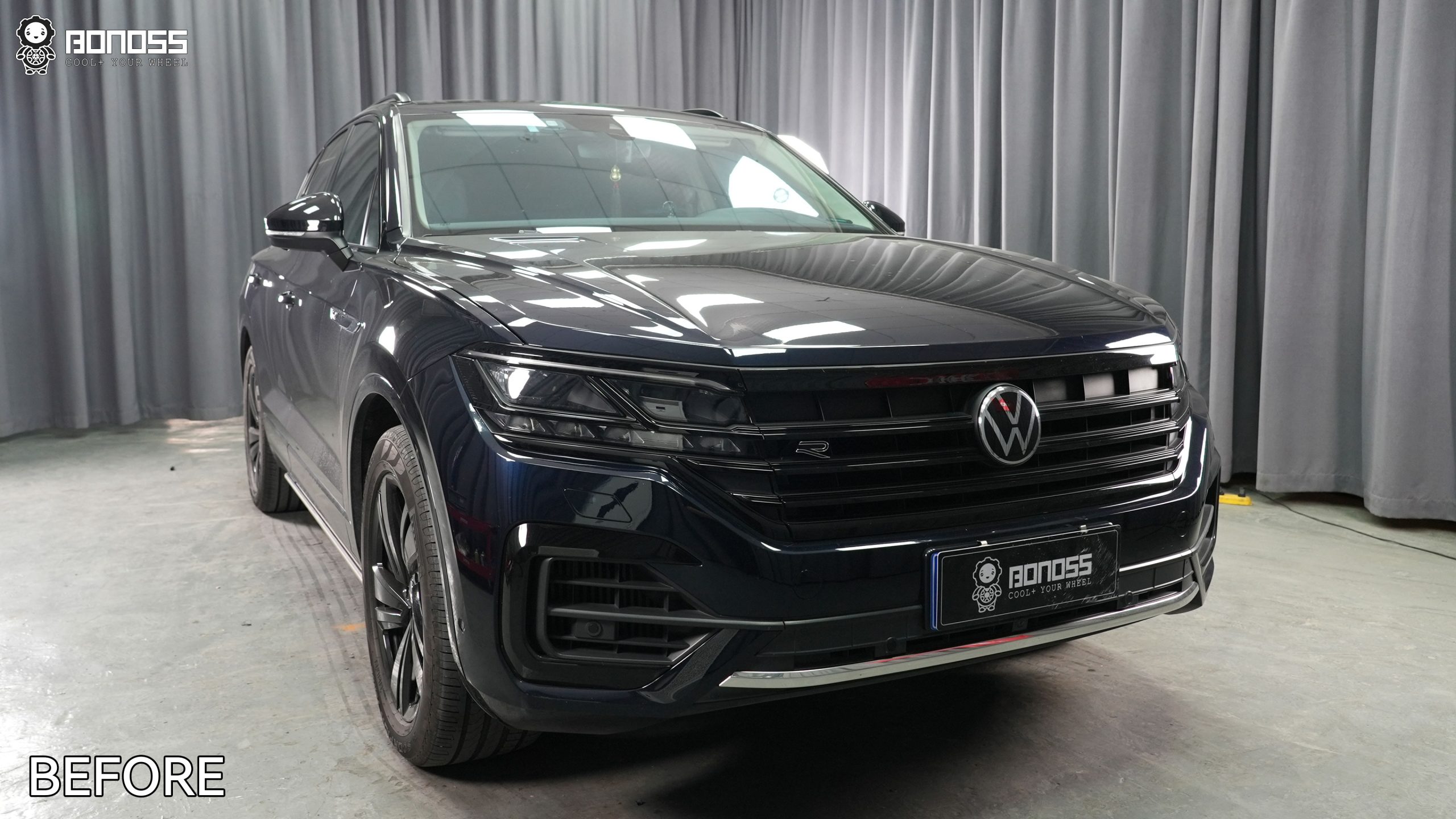 BONOSS Forged Lightweight Plus 2021 Volkswagen Touareg Wheel Spacers Front 15mm Rear 20mm Before and After (7)