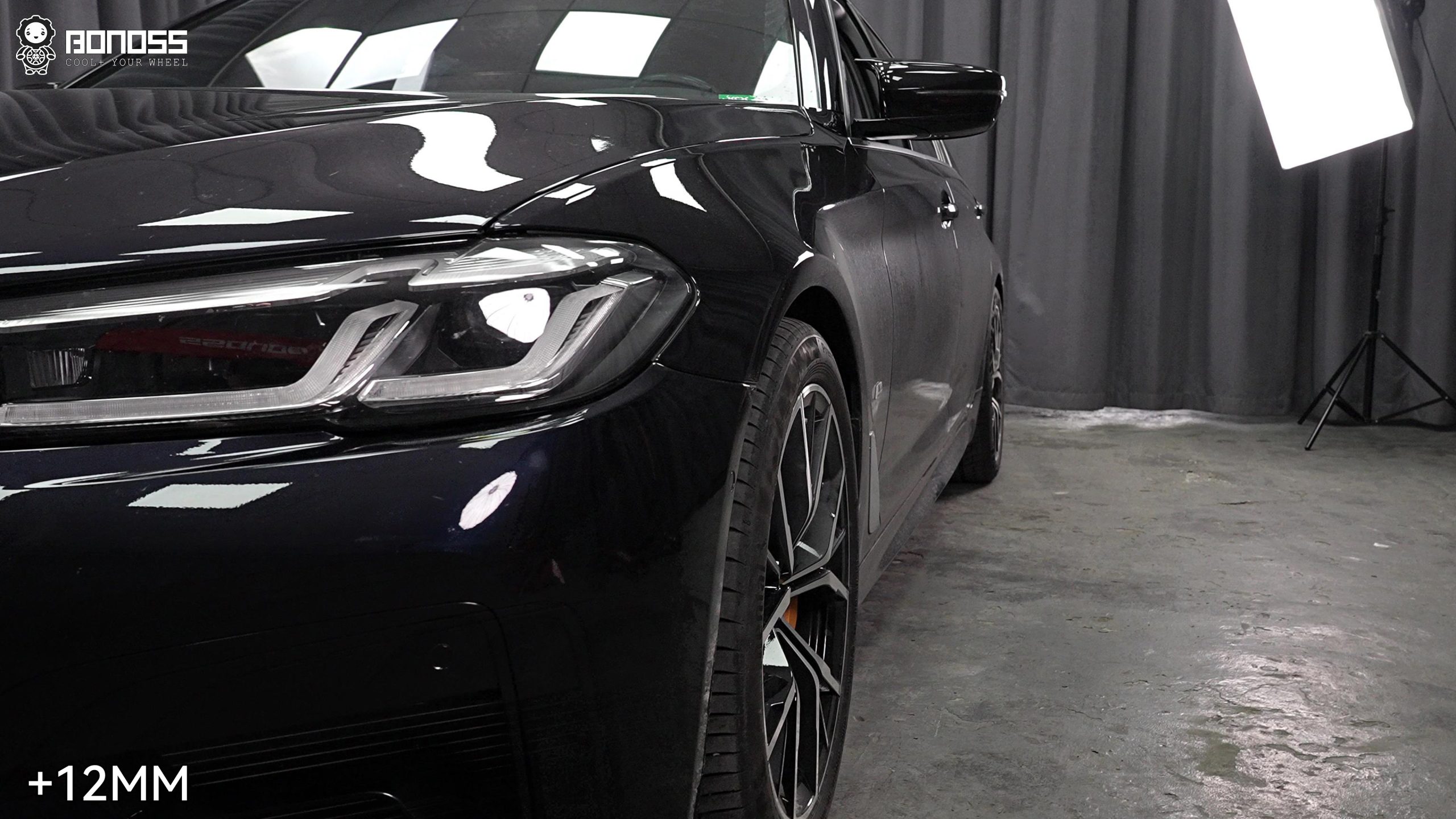 BONOSS Forged Lightweight Plus 2023 BMW 5 Series Wheel Spacers Front 12mm Rear 18mm Before and After (2)