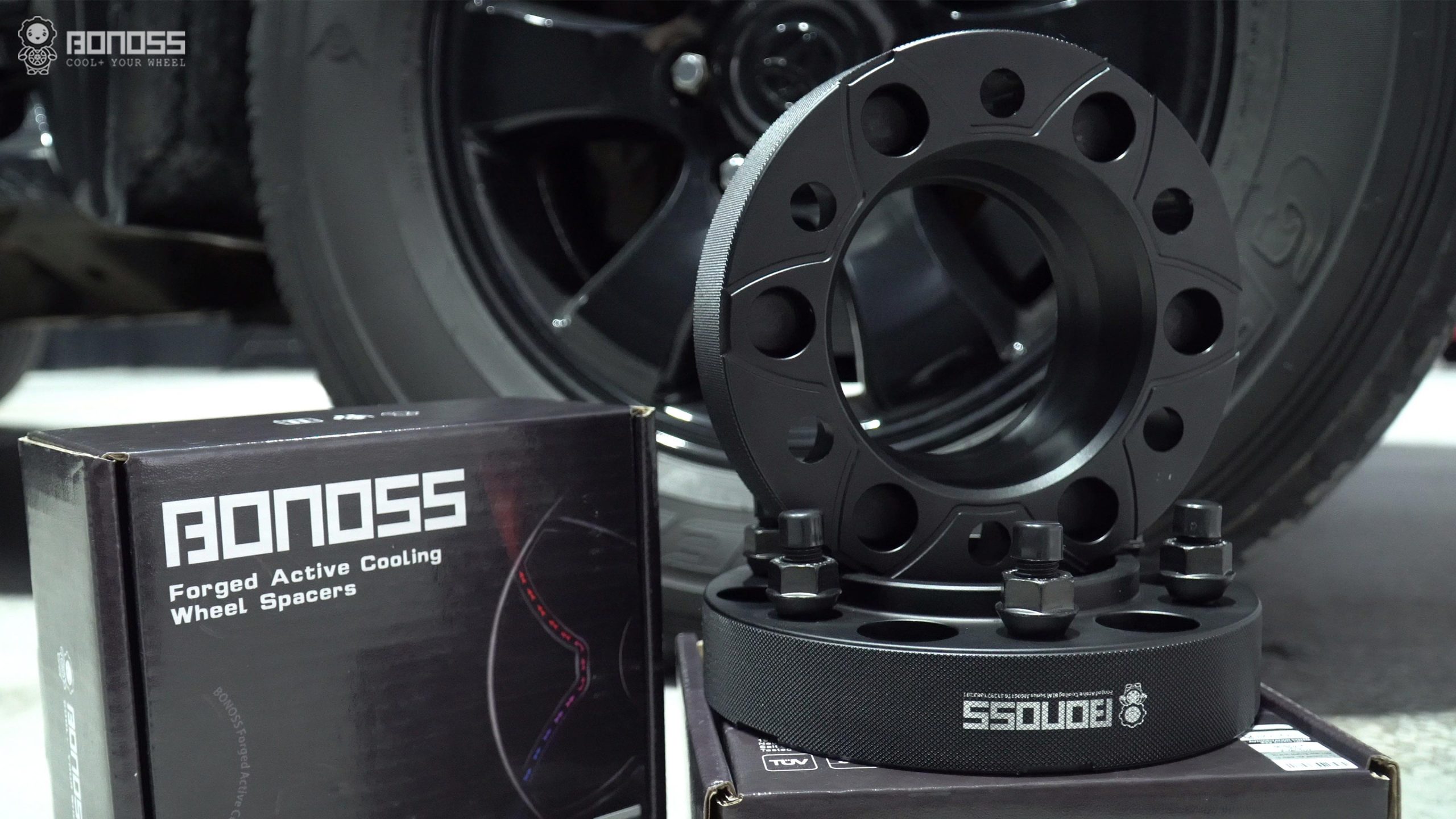 How to Torque 2019 Toyota Tacoma Wheel Spacers Safely BONOSS Forged Active Cooling Adapters Hubcentric Spacers Pros Before and After Example (3)