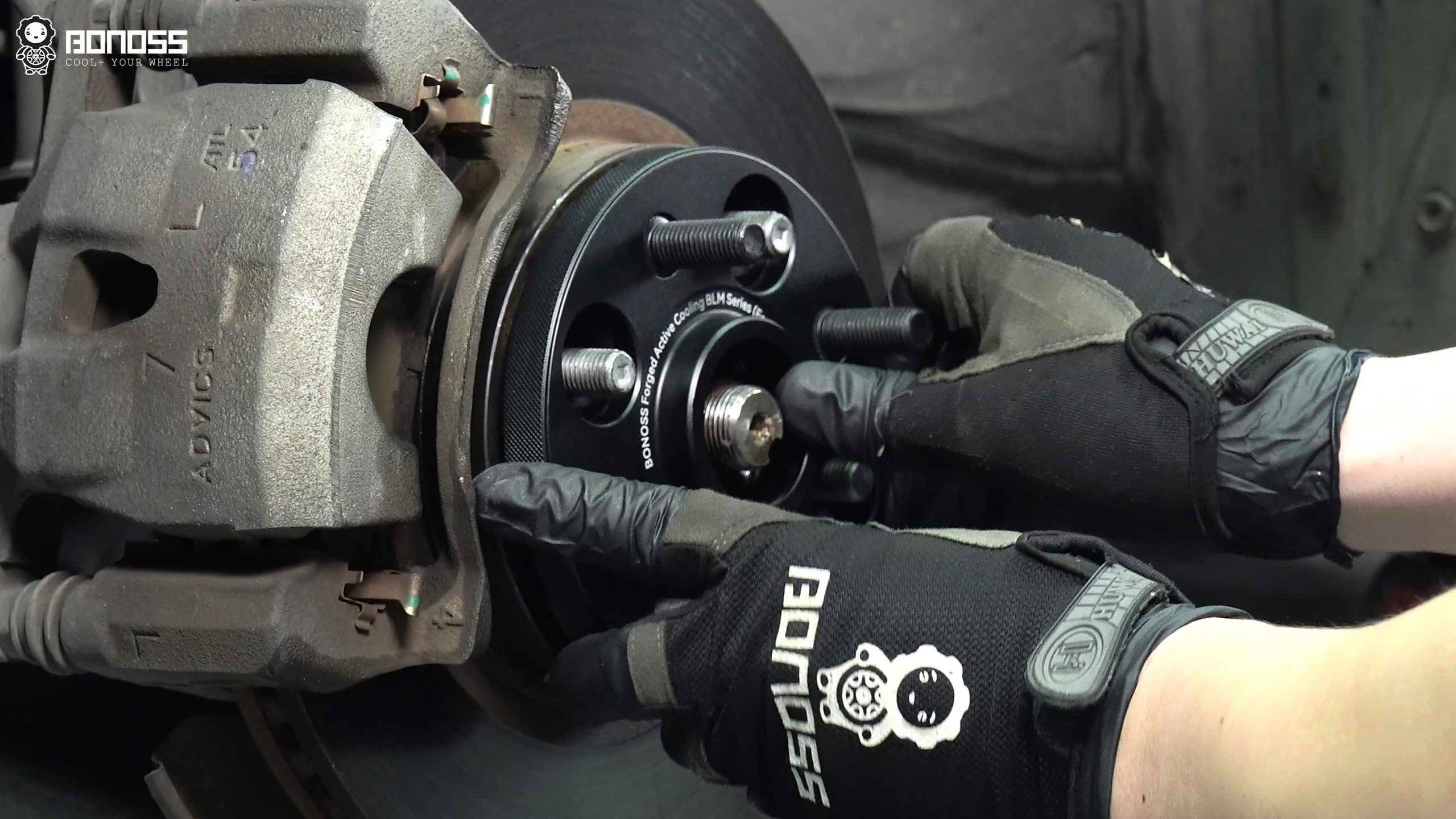 BONOSS Forged Active Cooling 2008 Toyota Yaris Wheel Spacers Front 15mm Rear 20mm Before and After (12)