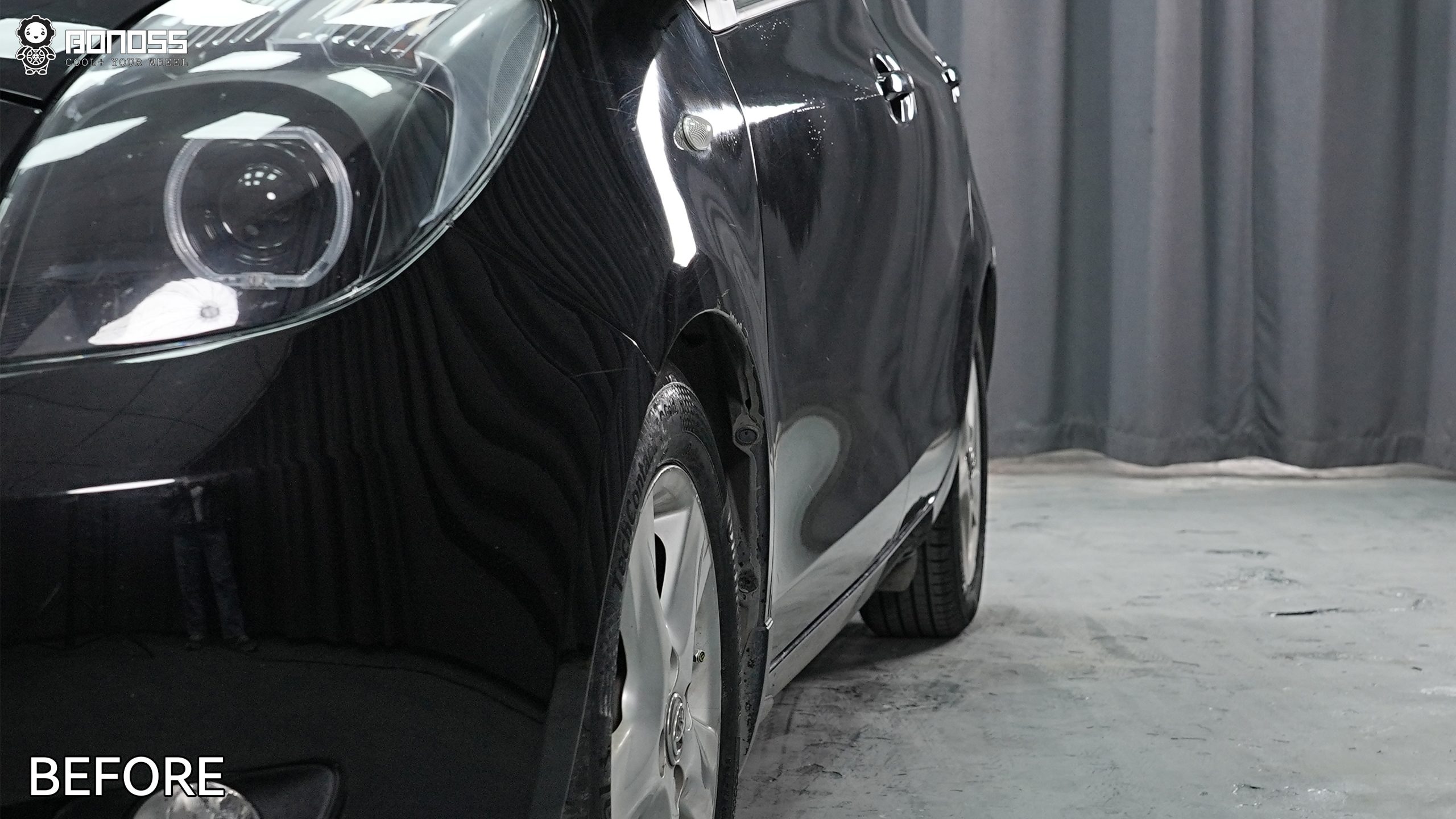 BONOSS Forged Active Cooling 2008 Toyota Yaris Wheel Spacers Front 15mm Rear 20mm Before and After (8)