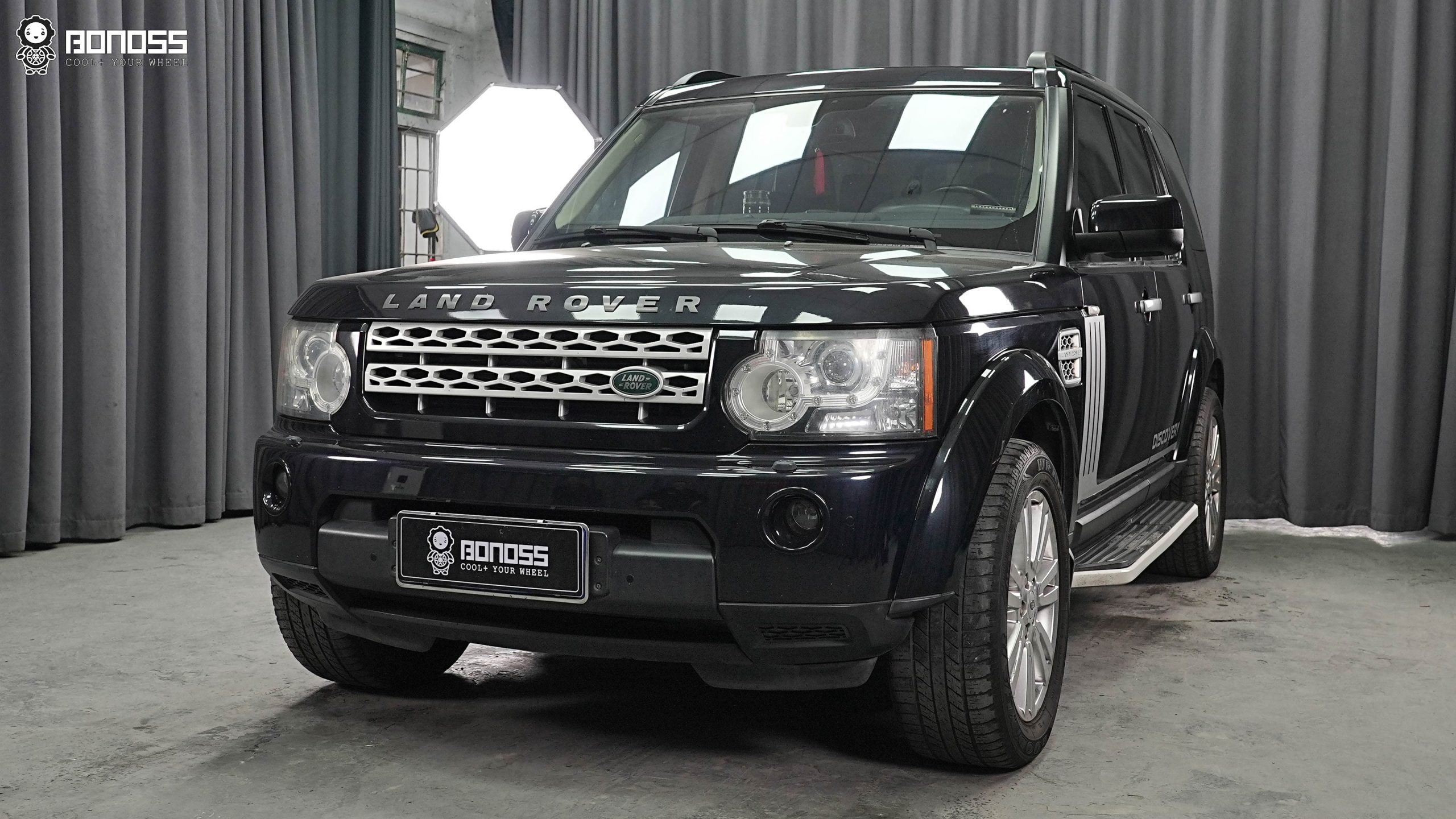 BONOSS Forged Active Cooling 2011 Land Rover Discovery 4 Wheel Spacers Front 25mm Rear 30mm Before and After (2)
