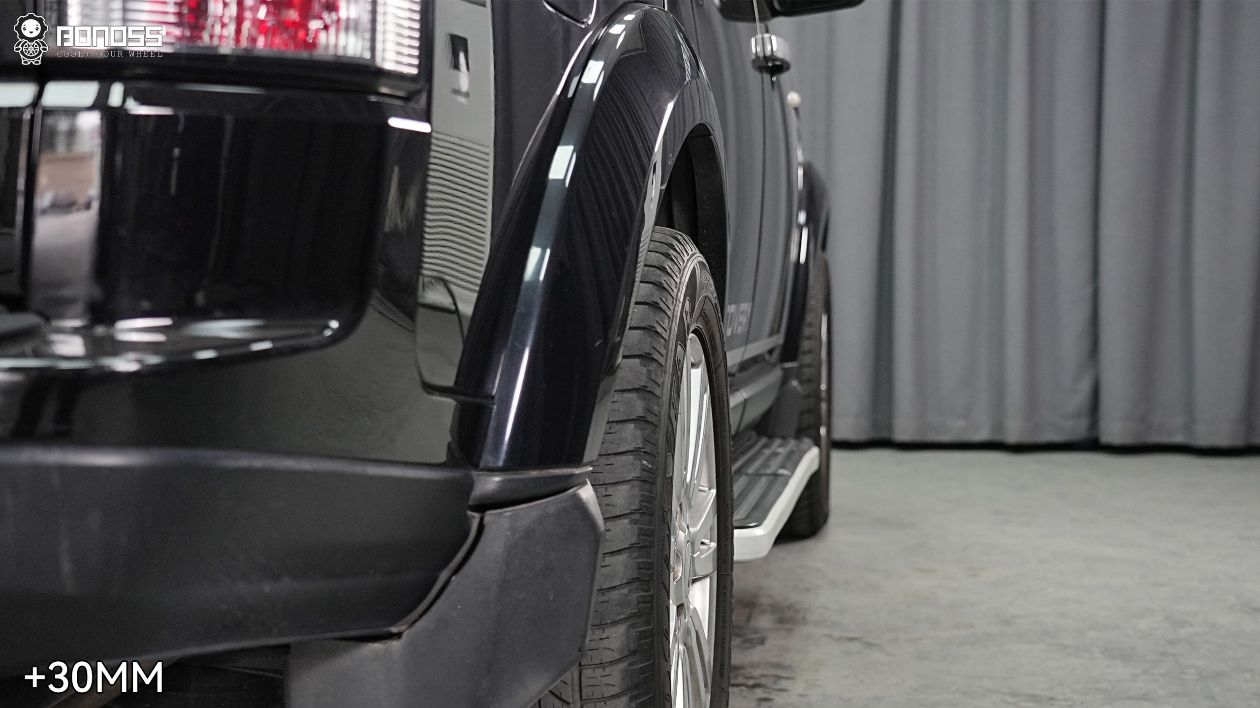 BONOSS Forged Active Cooling 2011 Land Rover Discovery 4 Wheel Spacers Front 25mm Rear 30mm Before and After (6)