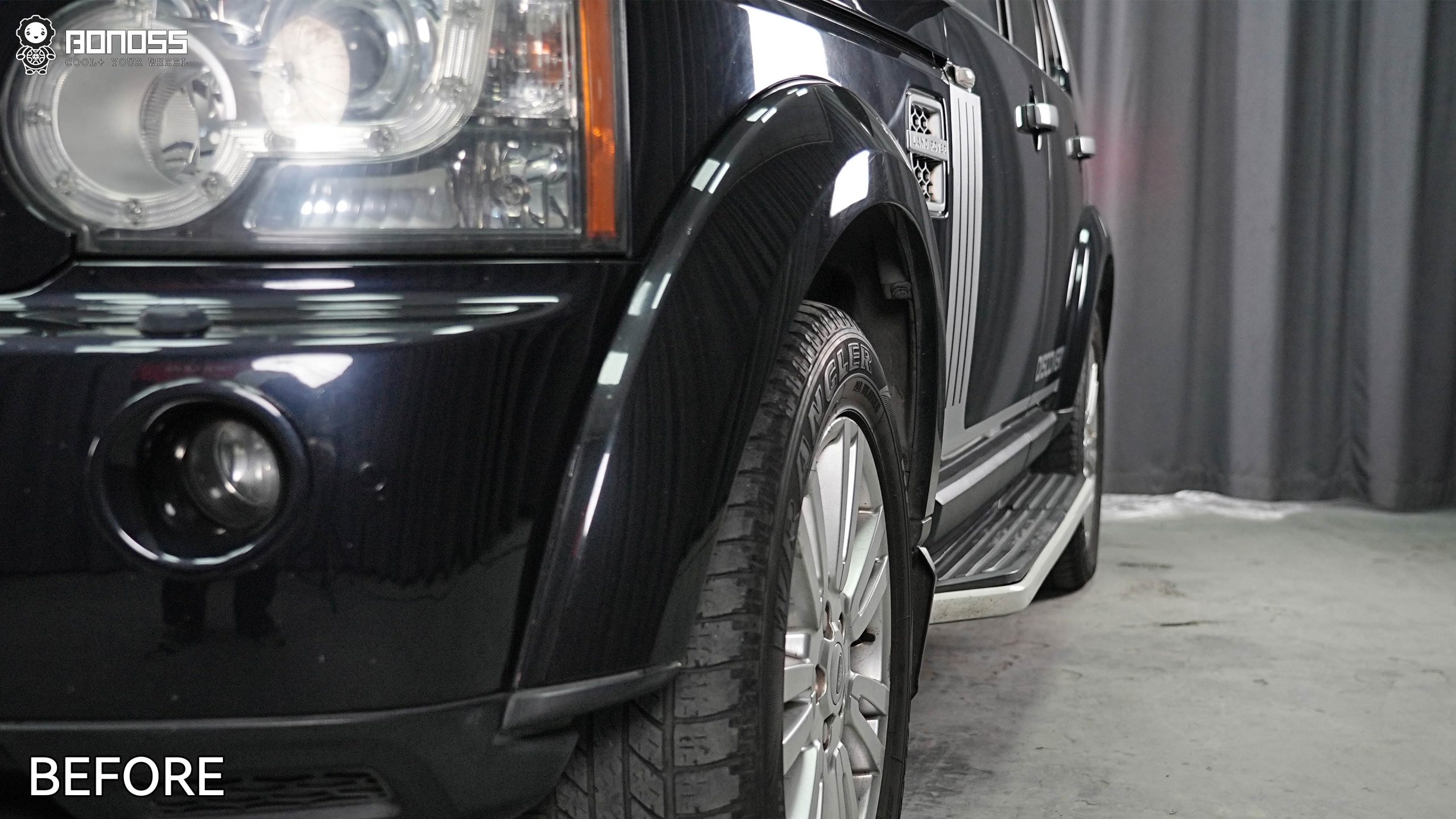 BONOSS Forged Active Cooling 2011 Land Rover Discovery 4 Wheel Spacers Front 25mm Rear 30mm Before and After (8)