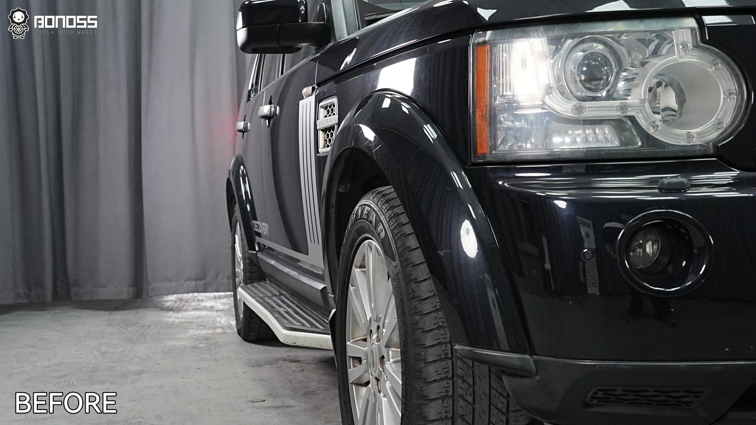 BONOSS Forged Active Cooling 2011 Land Rover Discovery 4 Wheel Spacers Front 25mm Rear 30mm Before and After (9)